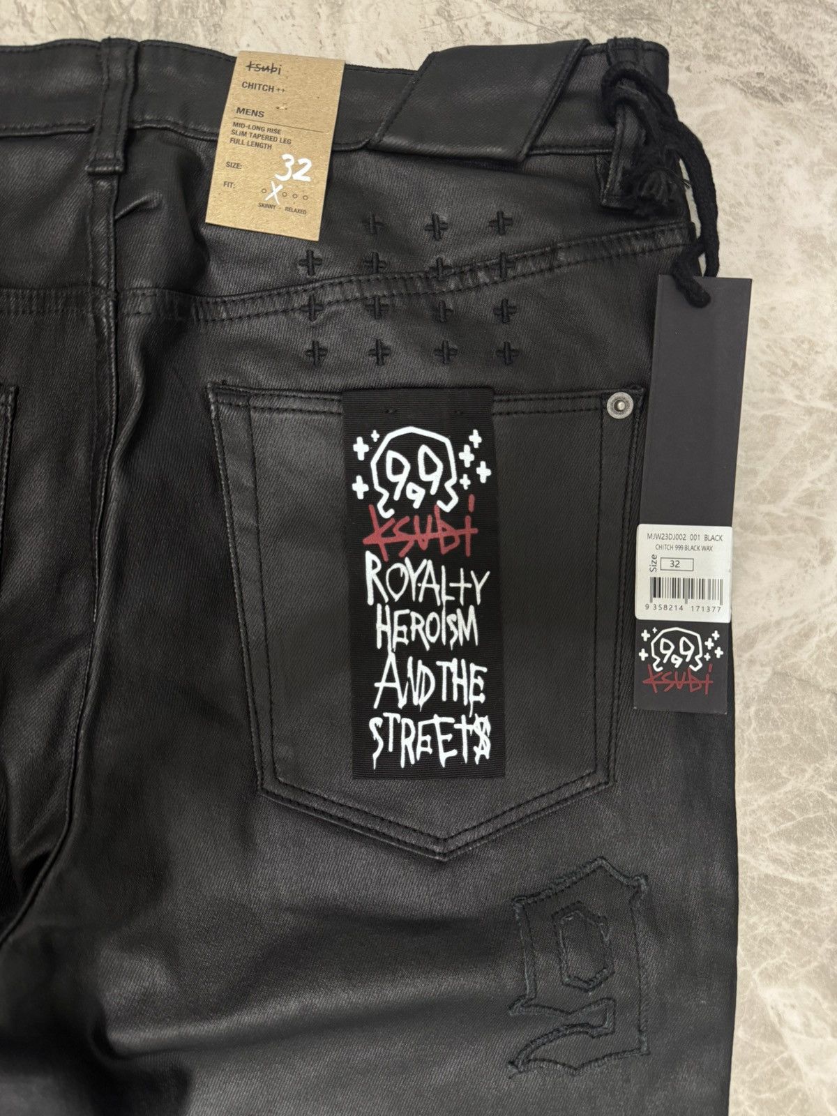 999 Club × Ksubi Chitch 999 Black Wax Size US 32 / EU 48 - 9 Thumbnail