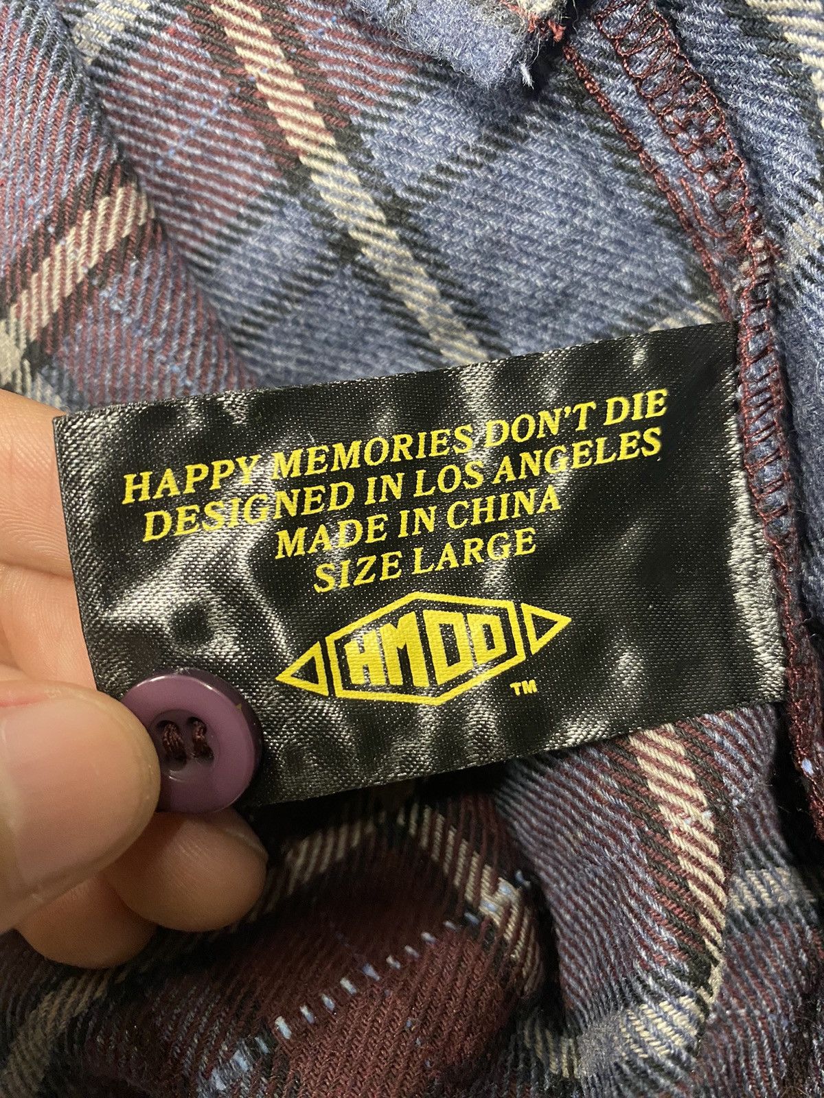 HMDD 💀HMDD Billie Jean Flannel Sz L💀 Size US L / EU 52-54 / 3 - 4 Thumbnail