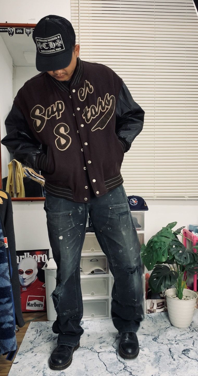 Kansai Yamamoto Vintage Yamamoto Kansai Wool Leather Jacket Size US XL / EU 56 / 4 - 2 Thumbnail