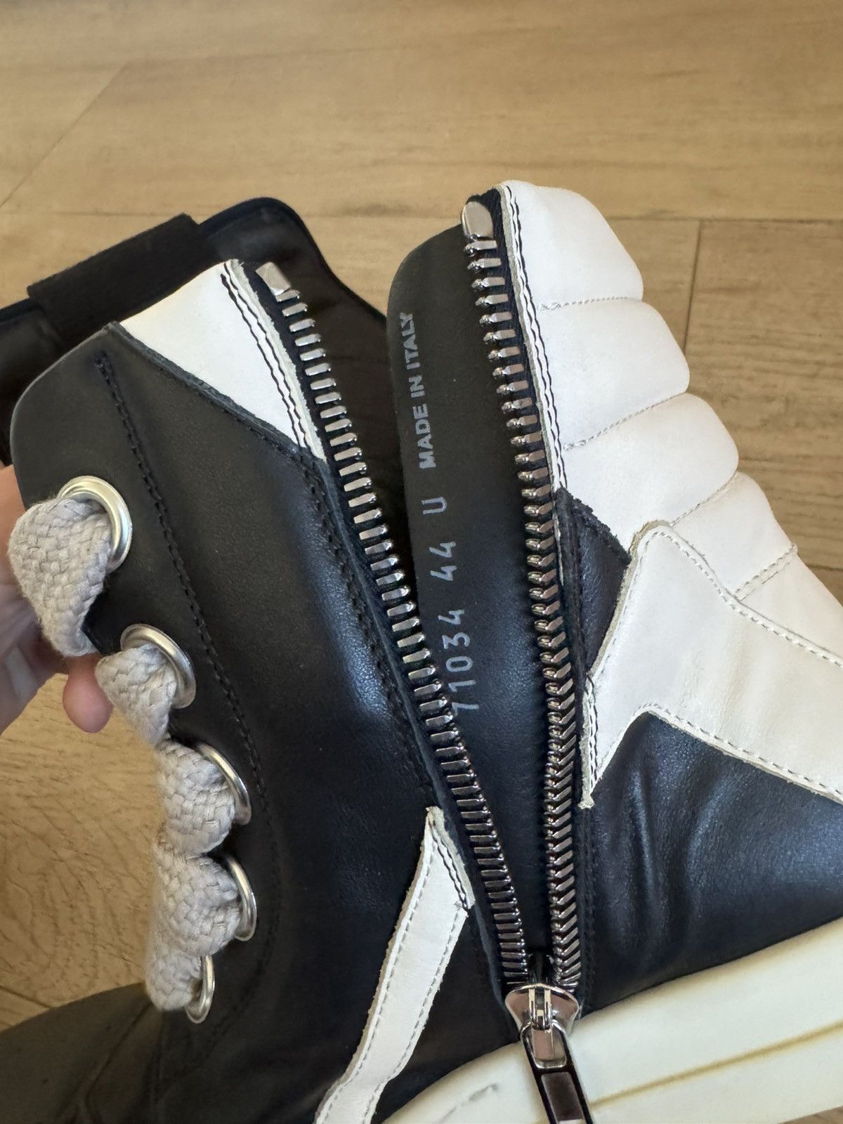 Rick Owens Jumbo Lace Geobaskets Size US 11 / EU 44 - 8 Thumbnail