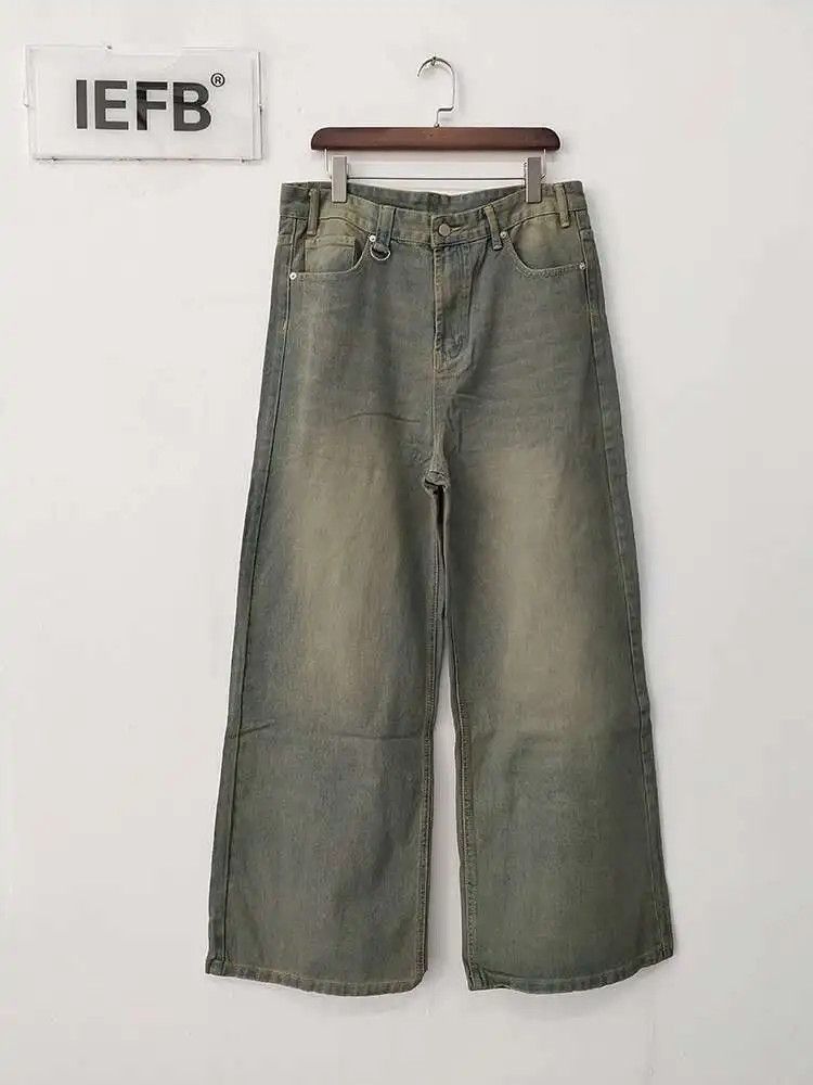 Japanese Brand Gray Wide Leg Washed Baggy Jeans Denim Size US 30 / EU 46 - 11 Thumbnail