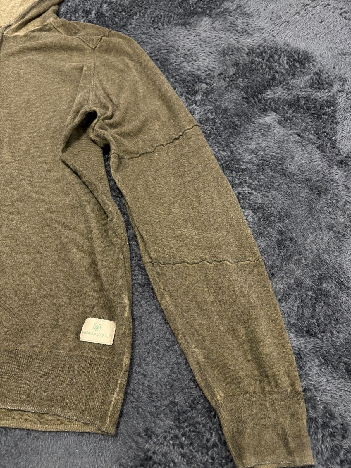 Freeman T. Porter Freeman T. Porter Avant Garde Cashmere Zip Hoodie Sweater Size US L / EU 52-54 / 3 - 3 Thumbnail