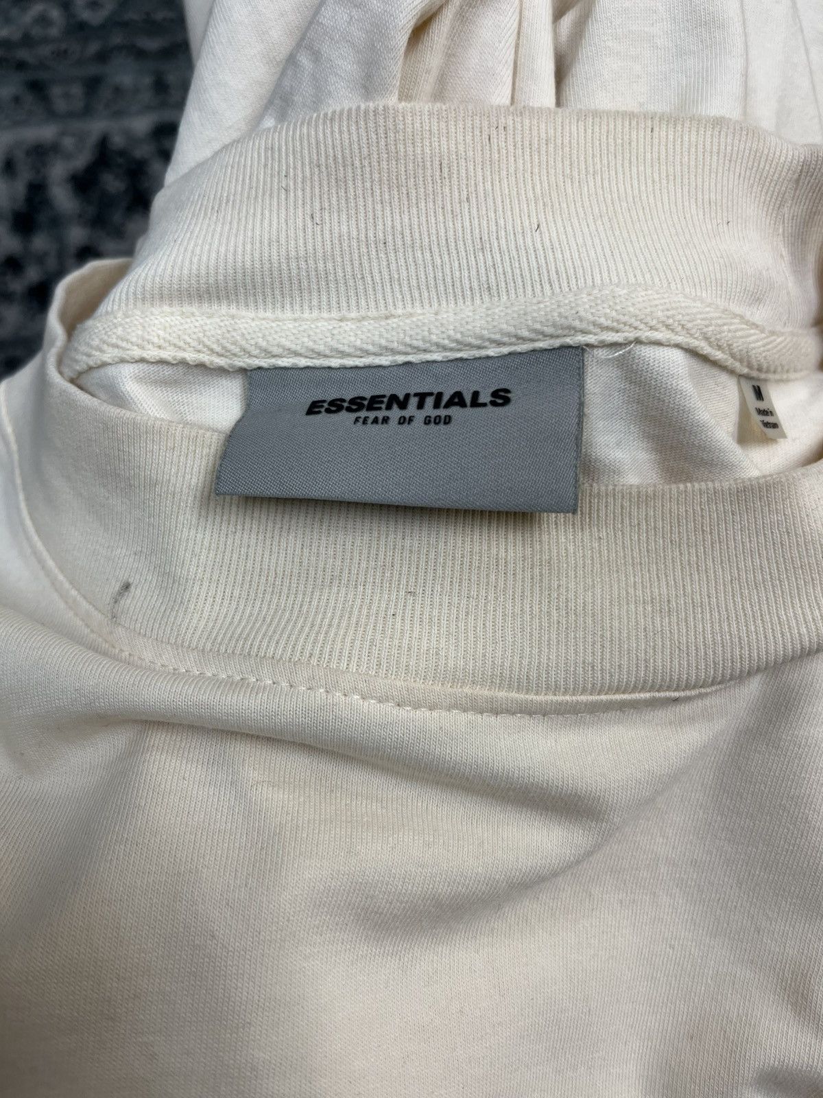 Essentials Essentials Front Logo L/S Cream Size US M / EU 48-50 / 2 - 2 Thumbnail