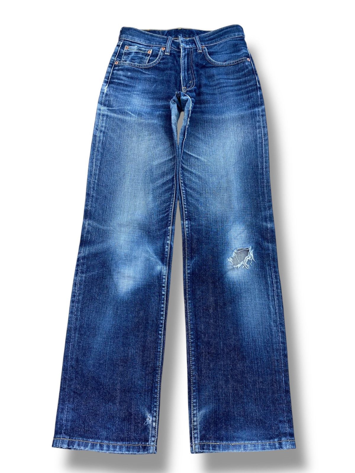 Levi's Levi’s Acid Blue Wash Whiskers Style Ripped Jeans Size US 28 / EU 44 - 1 Thumbnail