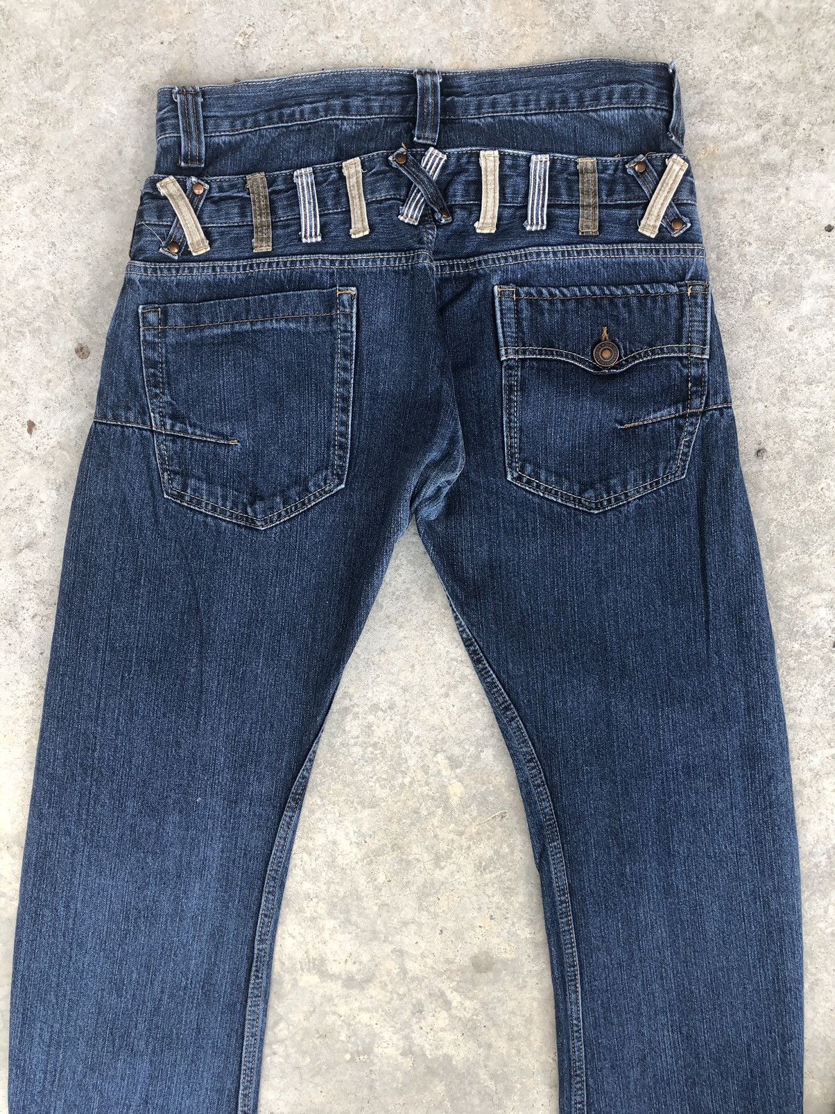 Hysteric Glamour Japanese Exit Double Waist Distressed Jeans Size US 32 / EU 48 - 8 Thumbnail