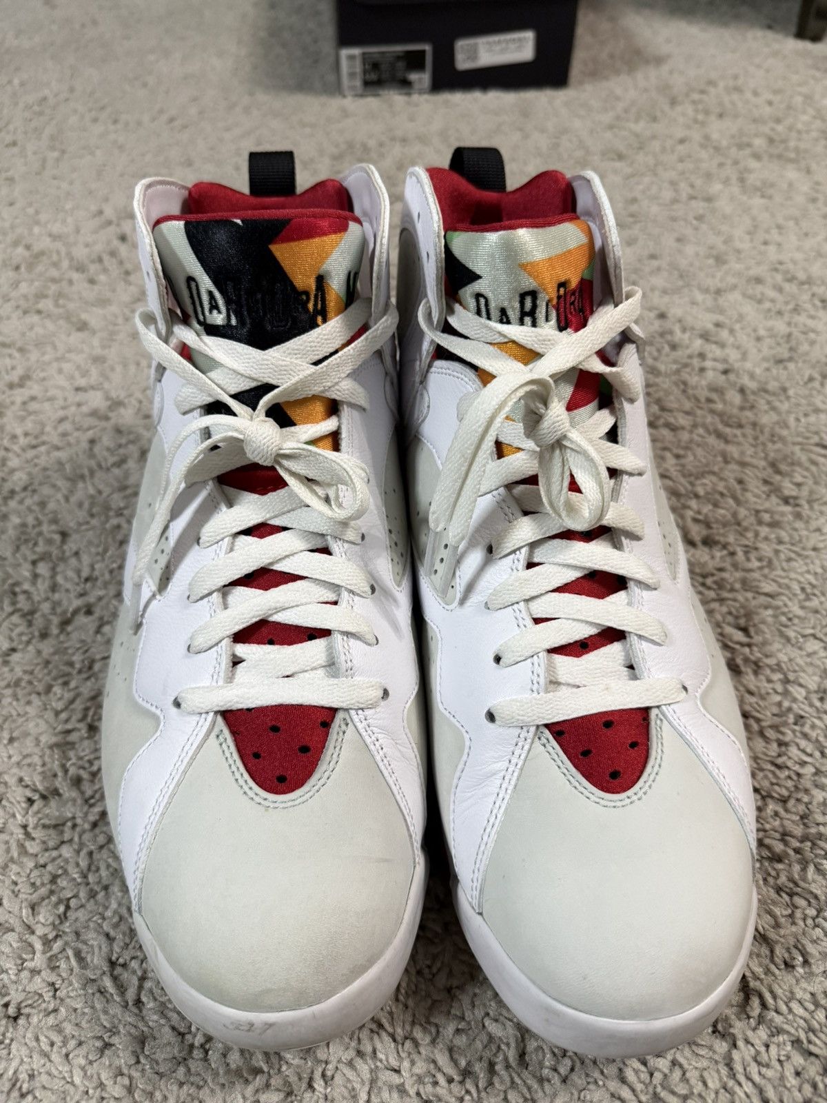 Jordan Brand Air Jordan Retro 7 Hare 2015 Size US 11.5 / EU 44-45 - 4 Thumbnail