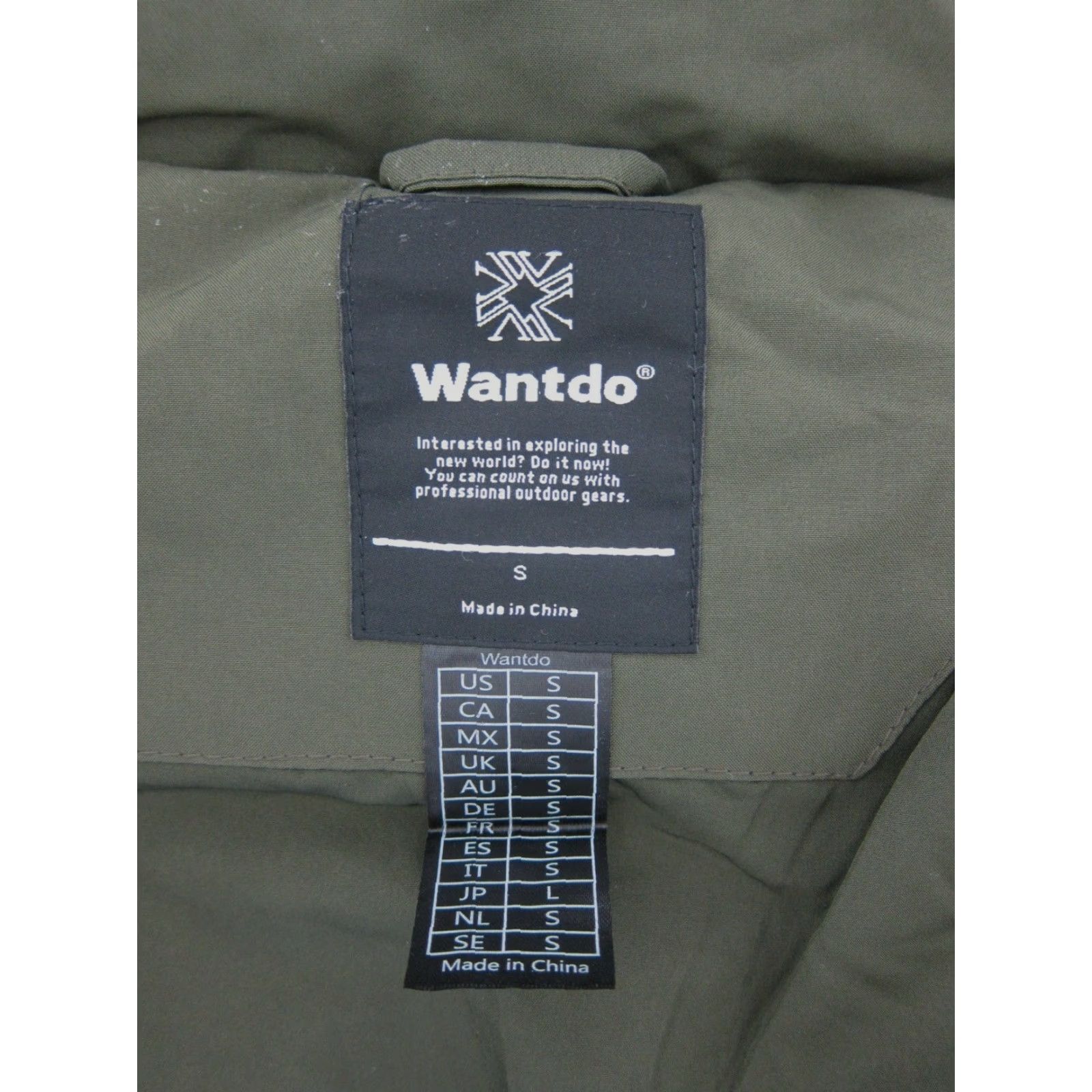 Vintage Wantdo Women Small Army Green Waterproof Hooded Ski Snowboard Winter Warm Jacket Size S / US 4 / IT 40 - 3 Thumbnail