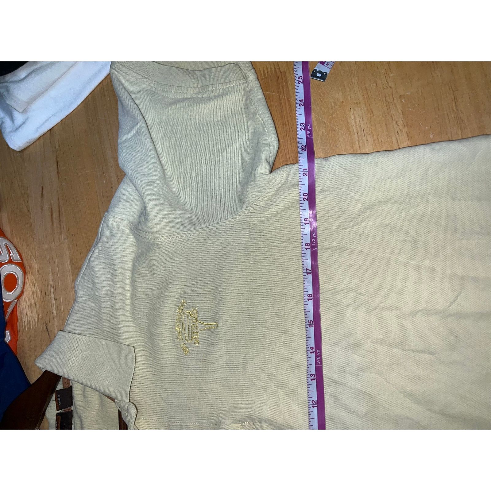 Harriton Vintage Harriton Yellow Polo Shirt Golf Golfing Mike Shaw L Size US L / EU 52-54 / 3 - 7 Thumbnail