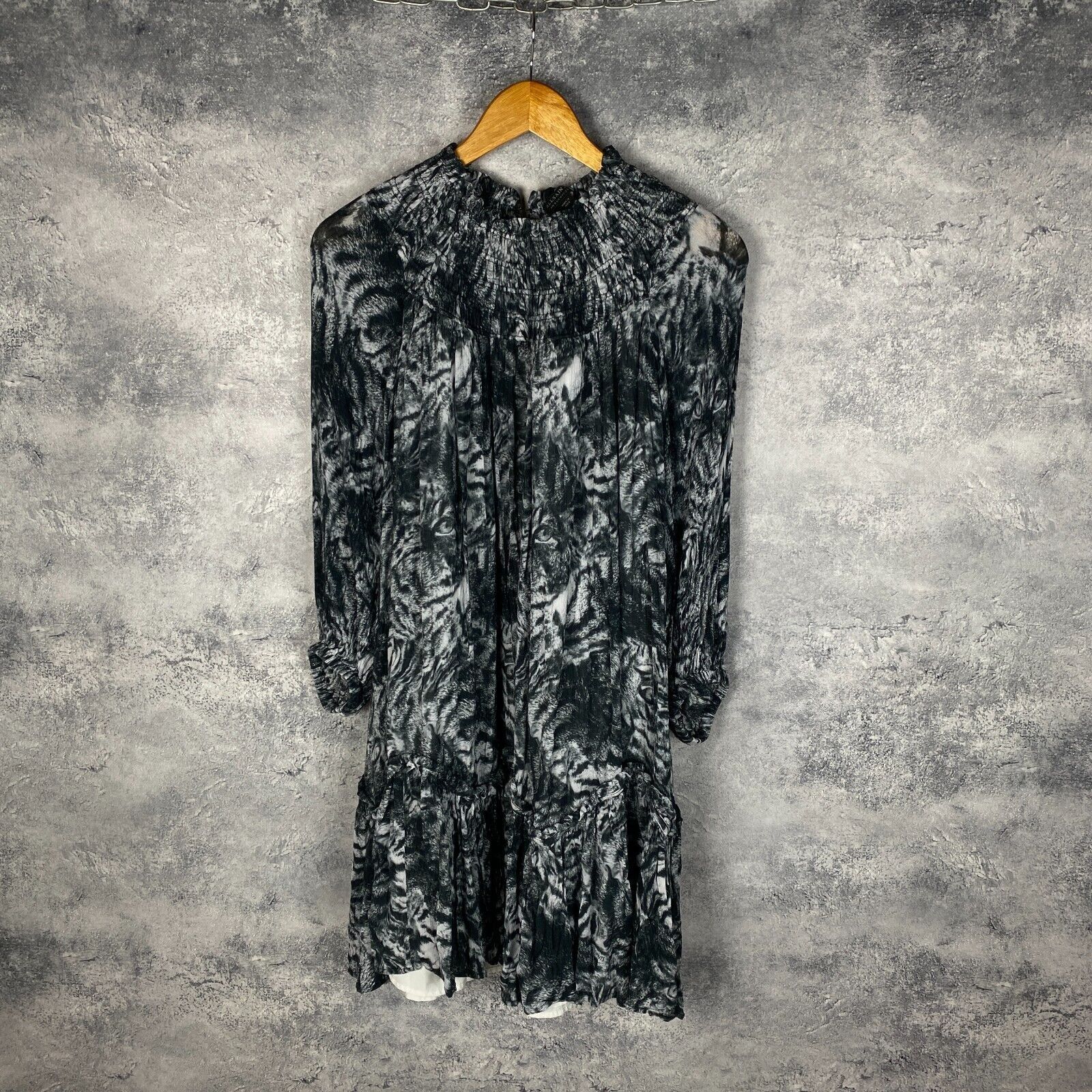 Allsaints Allsaints Women's Dress Size US 4 Long Sleeve Gray ` Size S / US 4 / IT 40 - 1 Thumbnail