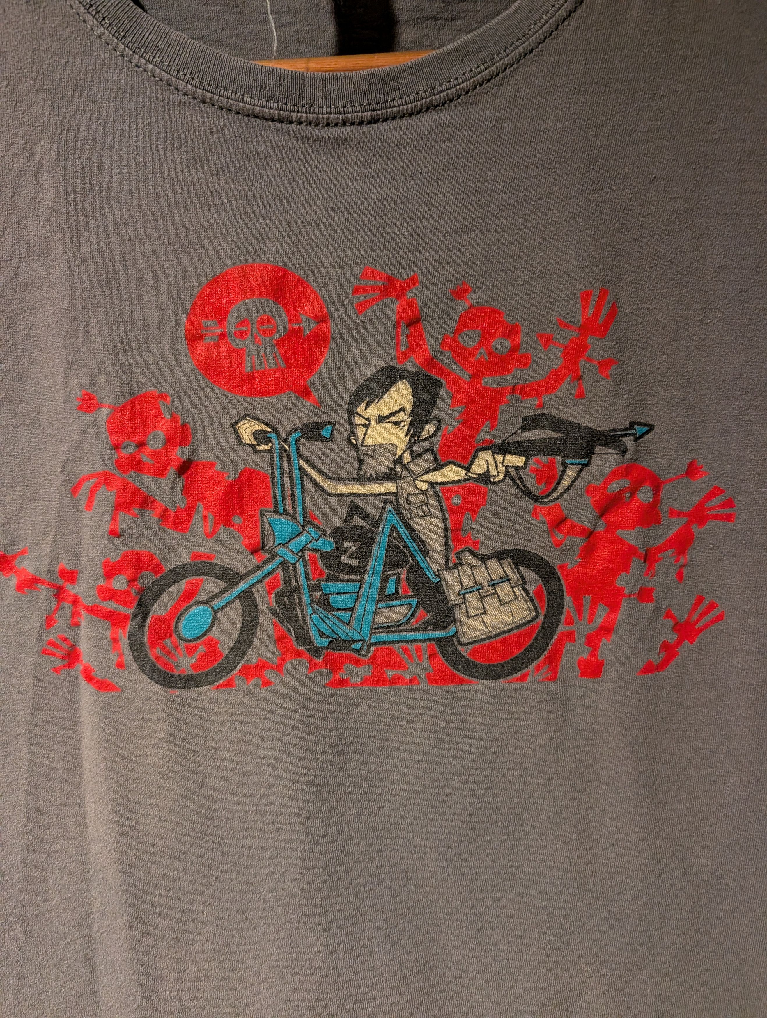 Gildan Vintage Walking Dead Zombie Horror Woman's Large T-Shirt Size L / US 10 / IT 46 - 2 Thumbnail