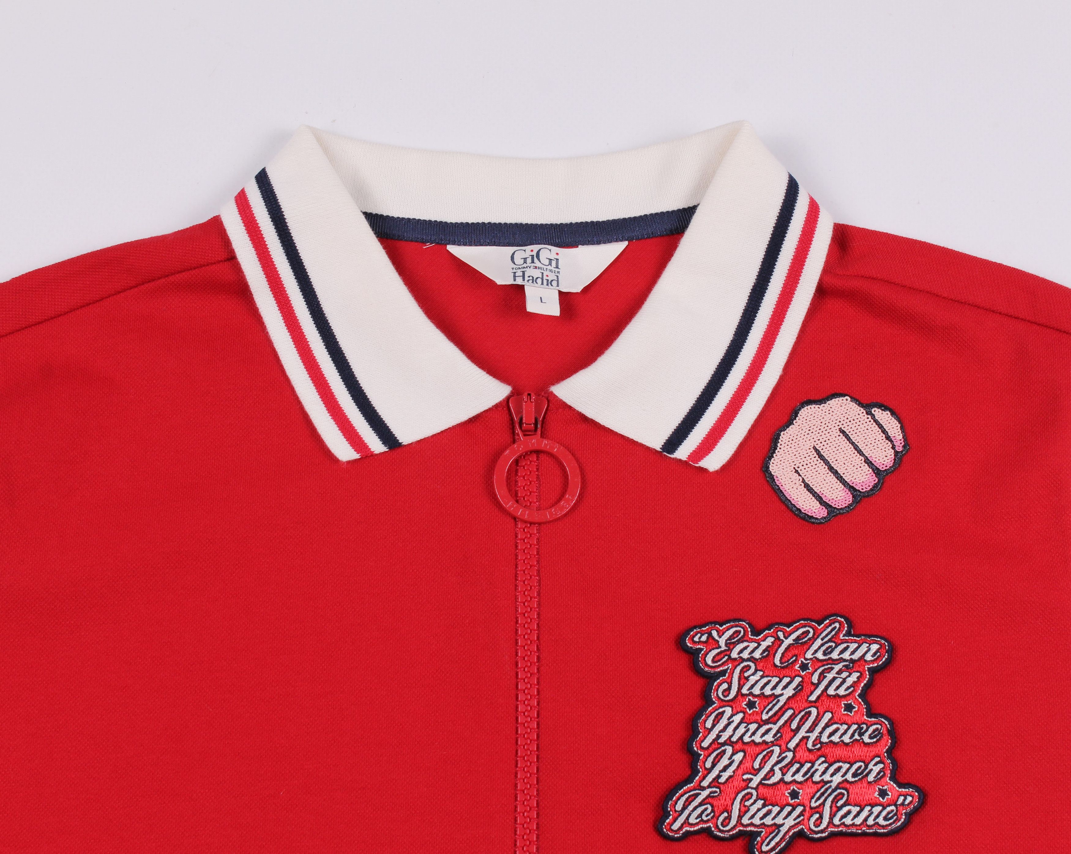 Tommy Hilfiger Tommy Hilfiger X Gigi Hadid Cropped Polo Top Size L / US 10 / IT 46 - 2 Thumbnail
