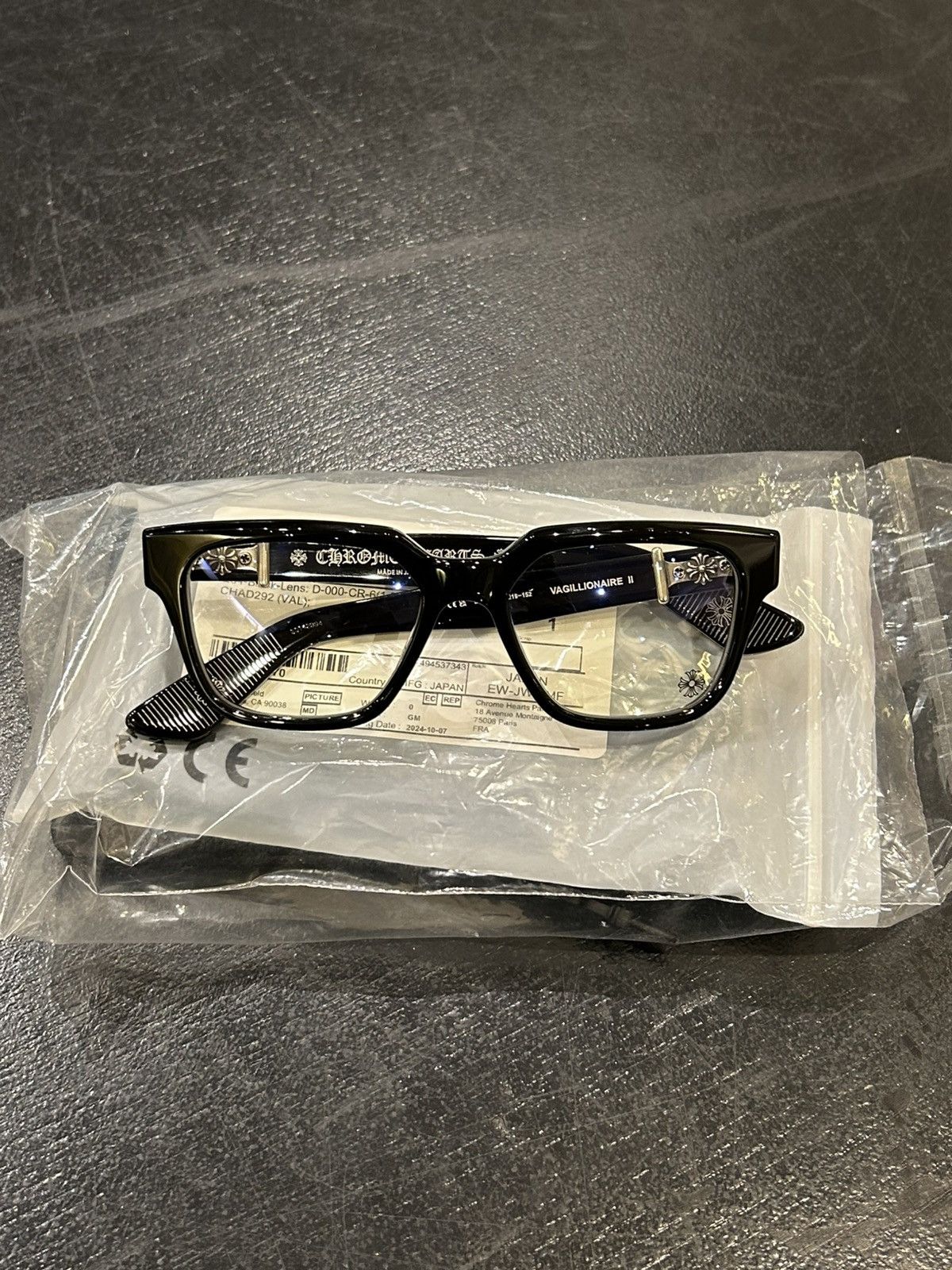 Chrome Hearts Chrome Hearts Diamond ‘Vagillionaire’ II’ Glasses Size ONE SIZE - 9 Thumbnail