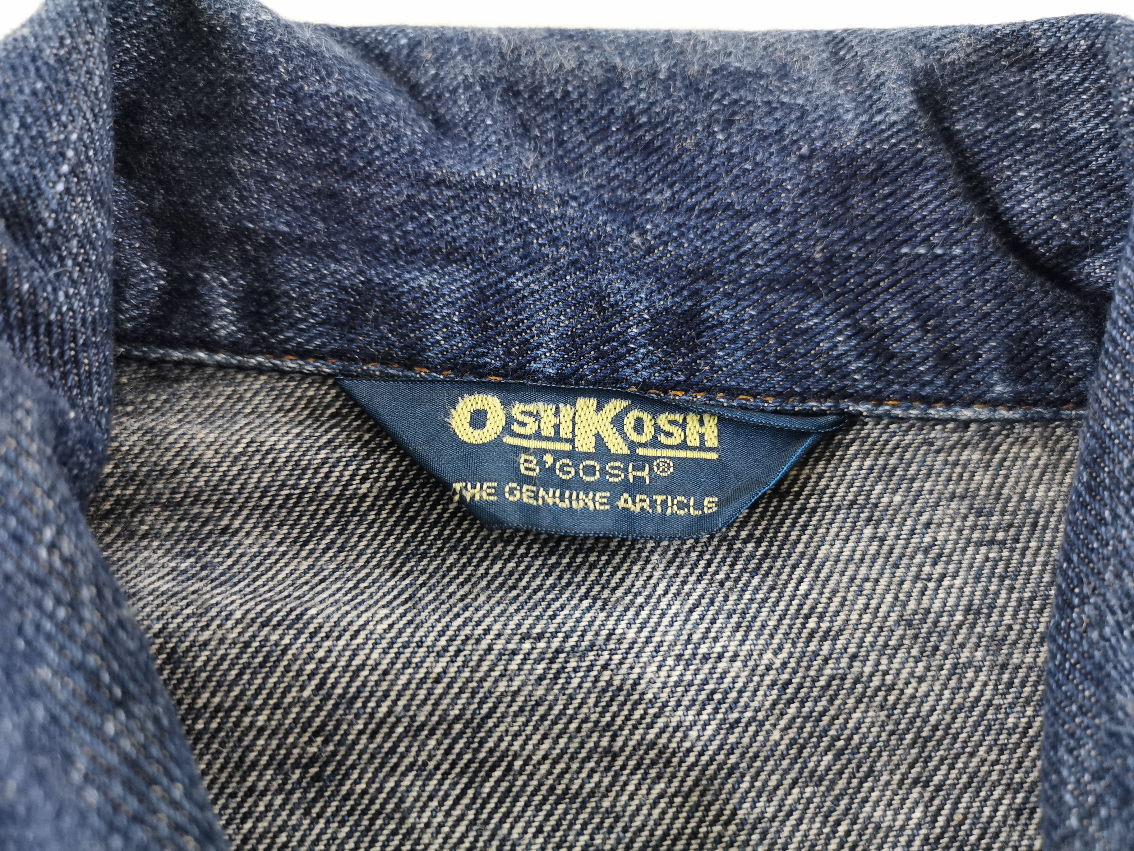 Oshkosh Vintage 80's Oshkosh Chore Denim Jeans Jacket Size M Size US M / EU 48-50 / 2 - 5 Thumbnail
