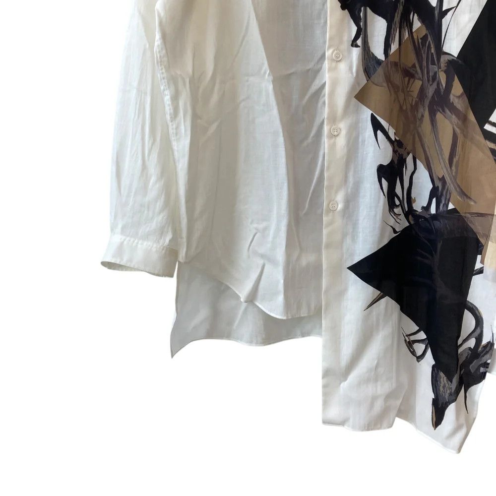 Yohji Yamamoto Yohji Yamamoto pour homme 25SS BALANCED DESIGN COLLAR BLOUSE Size US M / EU 48-50 / 2 - 4 Thumbnail