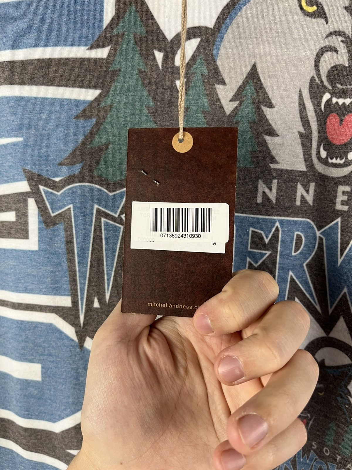 NBA Minnesota Timberwolves New! Full Print Mitchell & Ness Tee Size US M / EU 48-50 / 2 - 9 Thumbnail