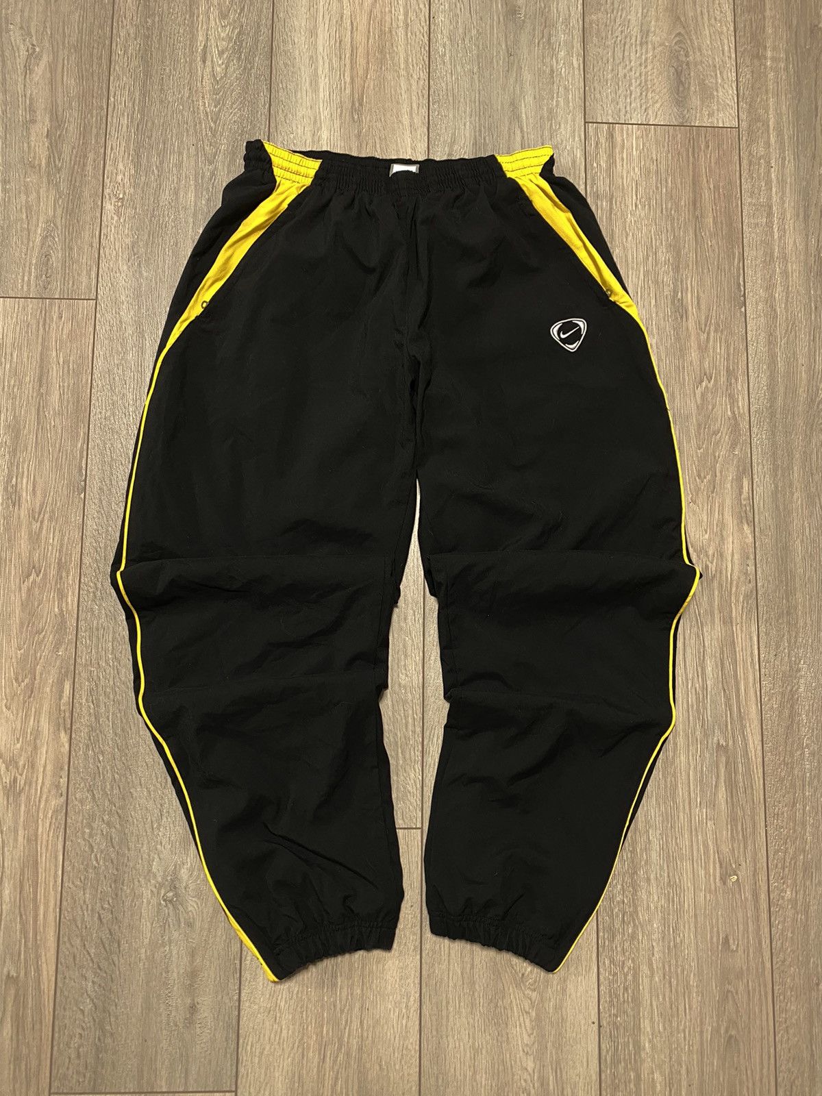 Vintage Nike Track Pants Nylon Baggy Double Swoosh Joggers