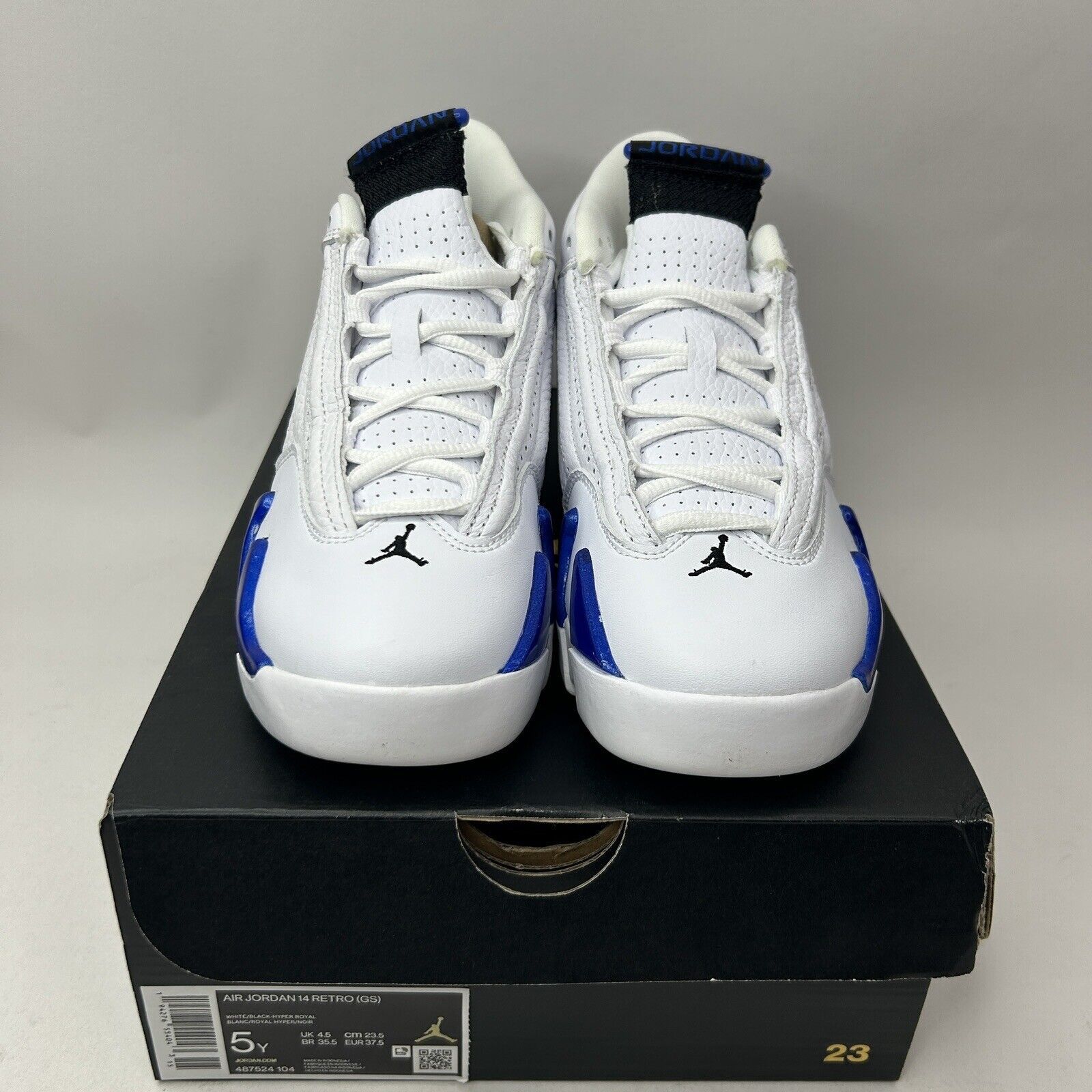 Jordan Brand Nike Air Jordan 14 Retro GS “Hyper Royal” 2023 Size US 6.5 / IT 36.5 - 2 Thumbnail