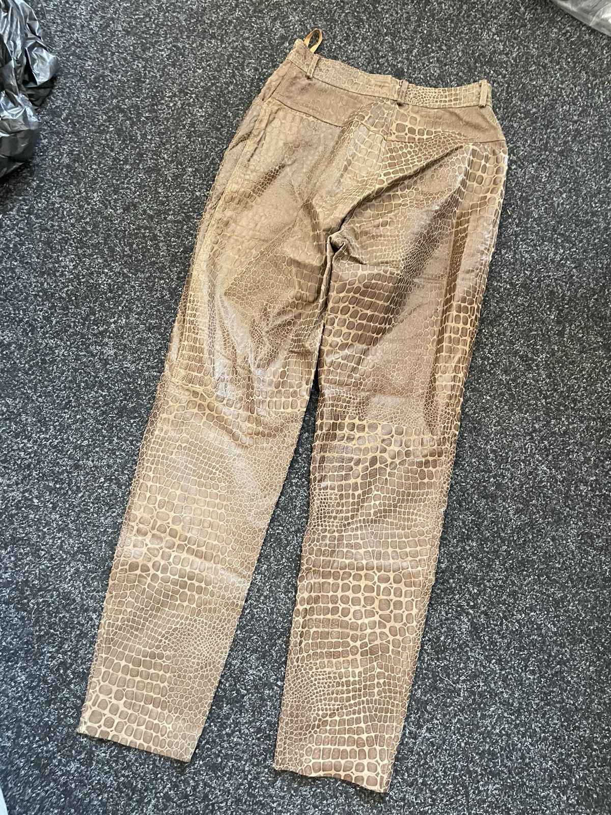 If Six Was Nine 90s pants tiger aligator snake camo leader old money Size 26" / US 2 / IT 38 - 2 Thumbnail