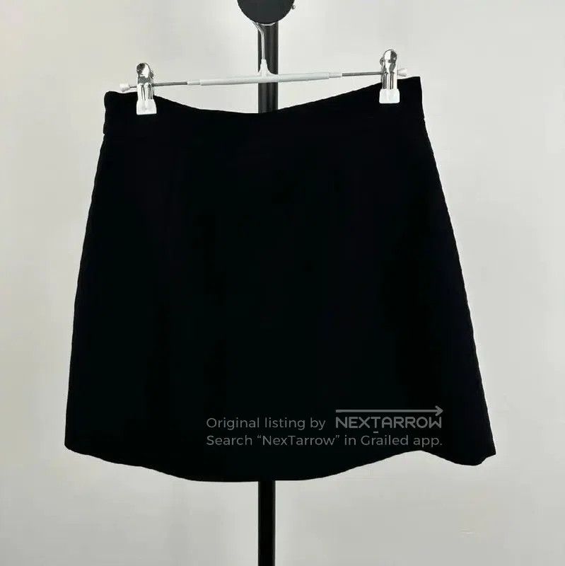 Miu Miu Miu Miu Black Cotton Women's Skirt with Bow . Size 27" / US 4 / IT 40 - 2 Thumbnail