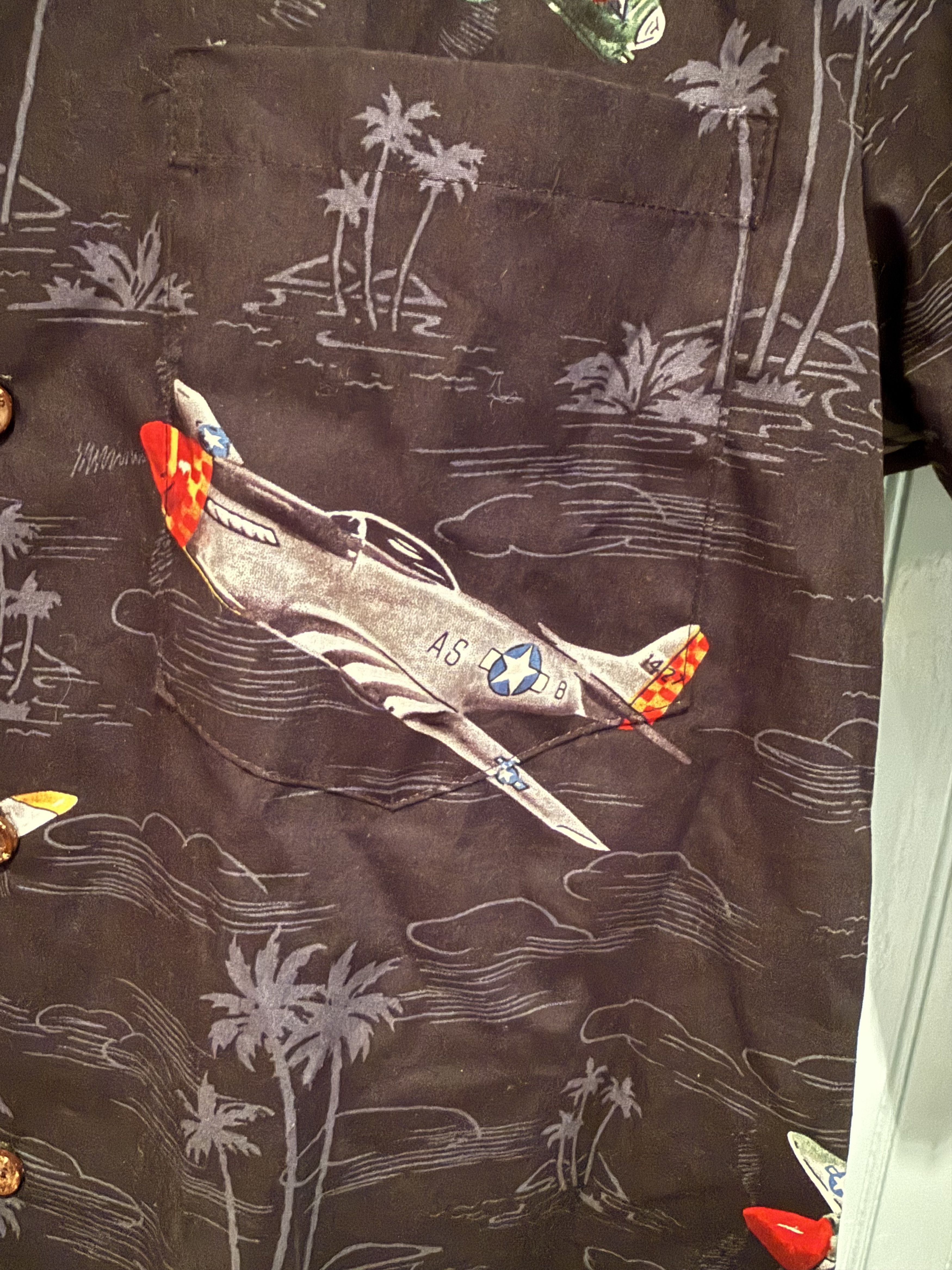 Other RJC NWT WWII Aircraft Aloha Shirt — Made USA — Small-Med Size US S / EU 44-46 / 1 - 11 Thumbnail