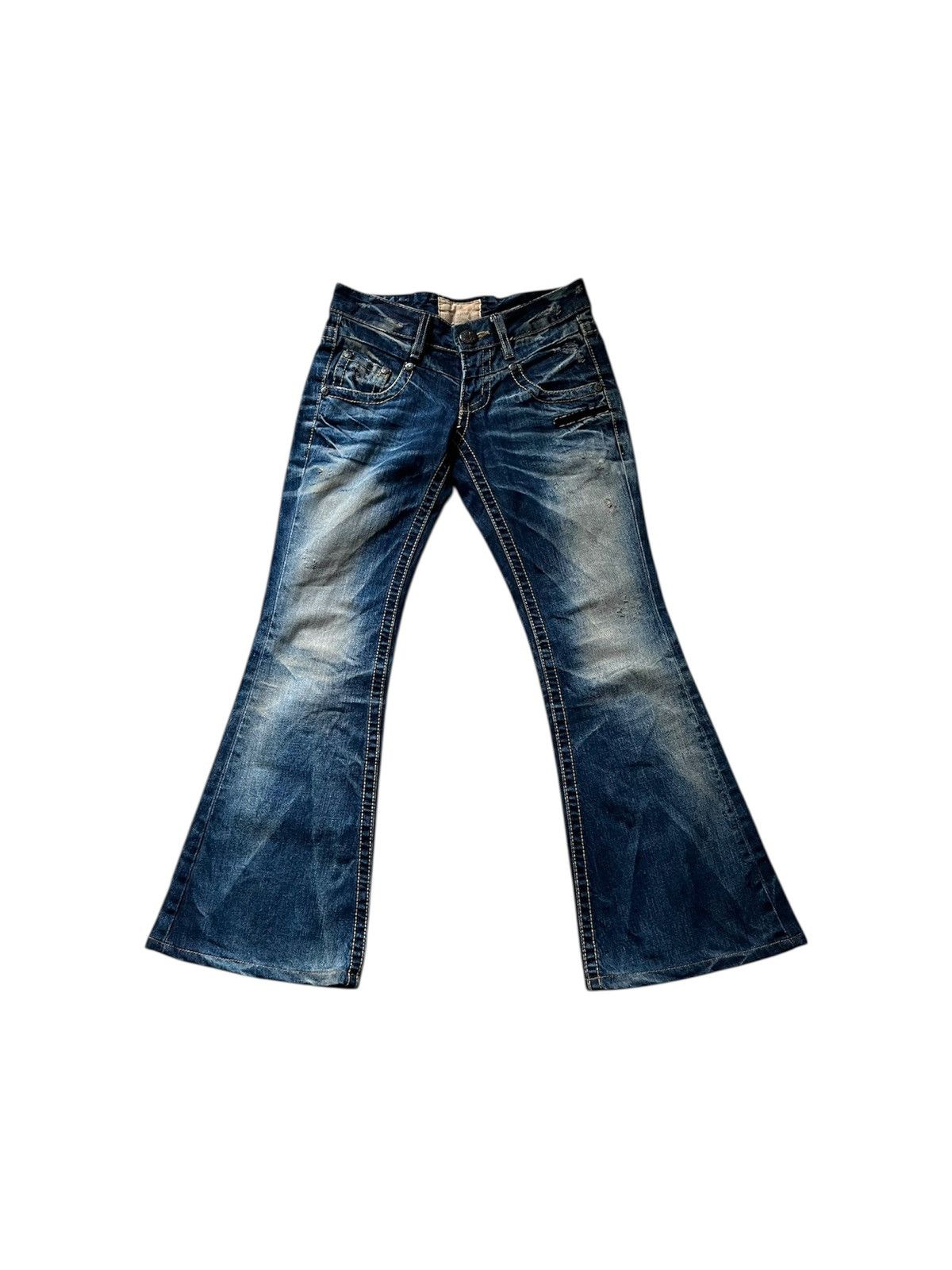 Japanese Brand Lolita flare jeans y2k 2000/ Size 26" / US 2 / IT 38 - 1 Thumbnail