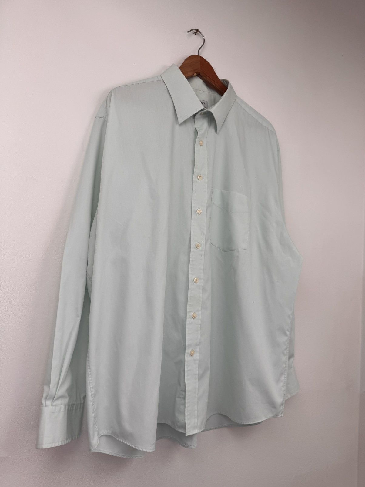 Balmain Balmain Paris Men Shirt Turquoise Size XL Size US XL / EU 56 / 4 - 2 Thumbnail