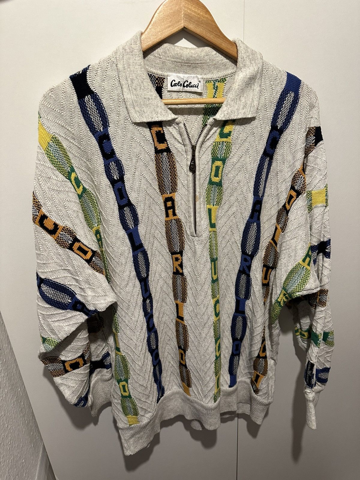 Carlo Colucci Pullover Sweatshirt Size XL Retro 90s Vintage
