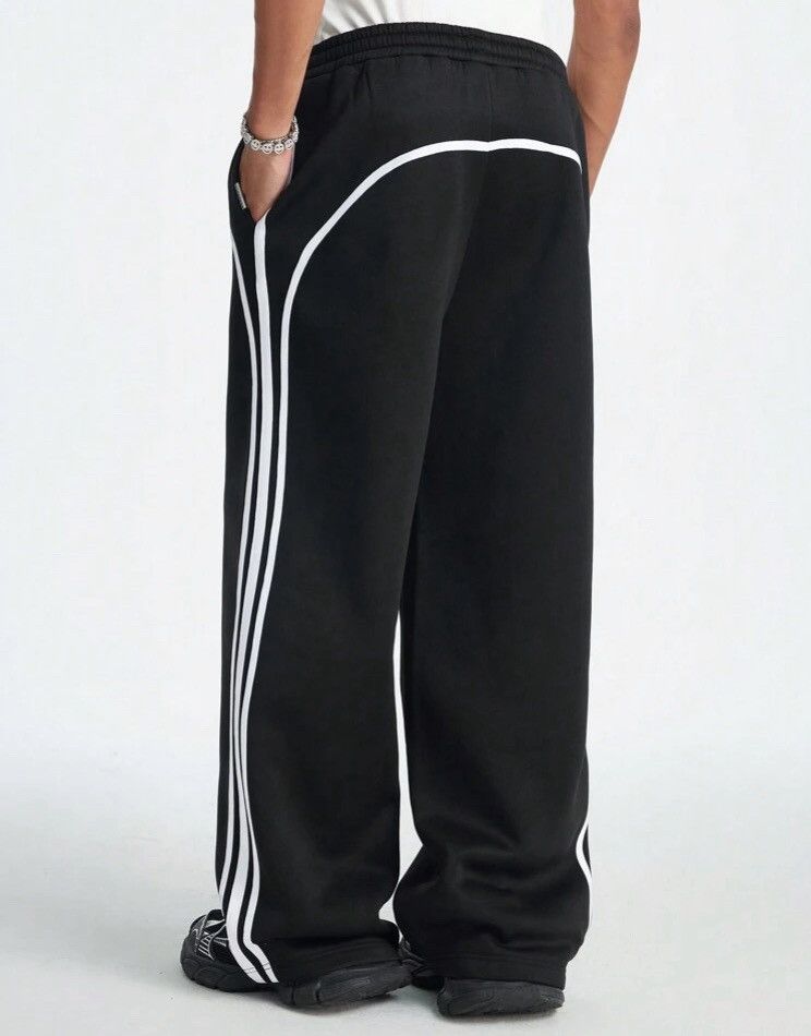 Japanese Brand Loose fit Stripe Lampas Y2K Sweatpants Size US 30 / EU 46 - 5 Thumbnail