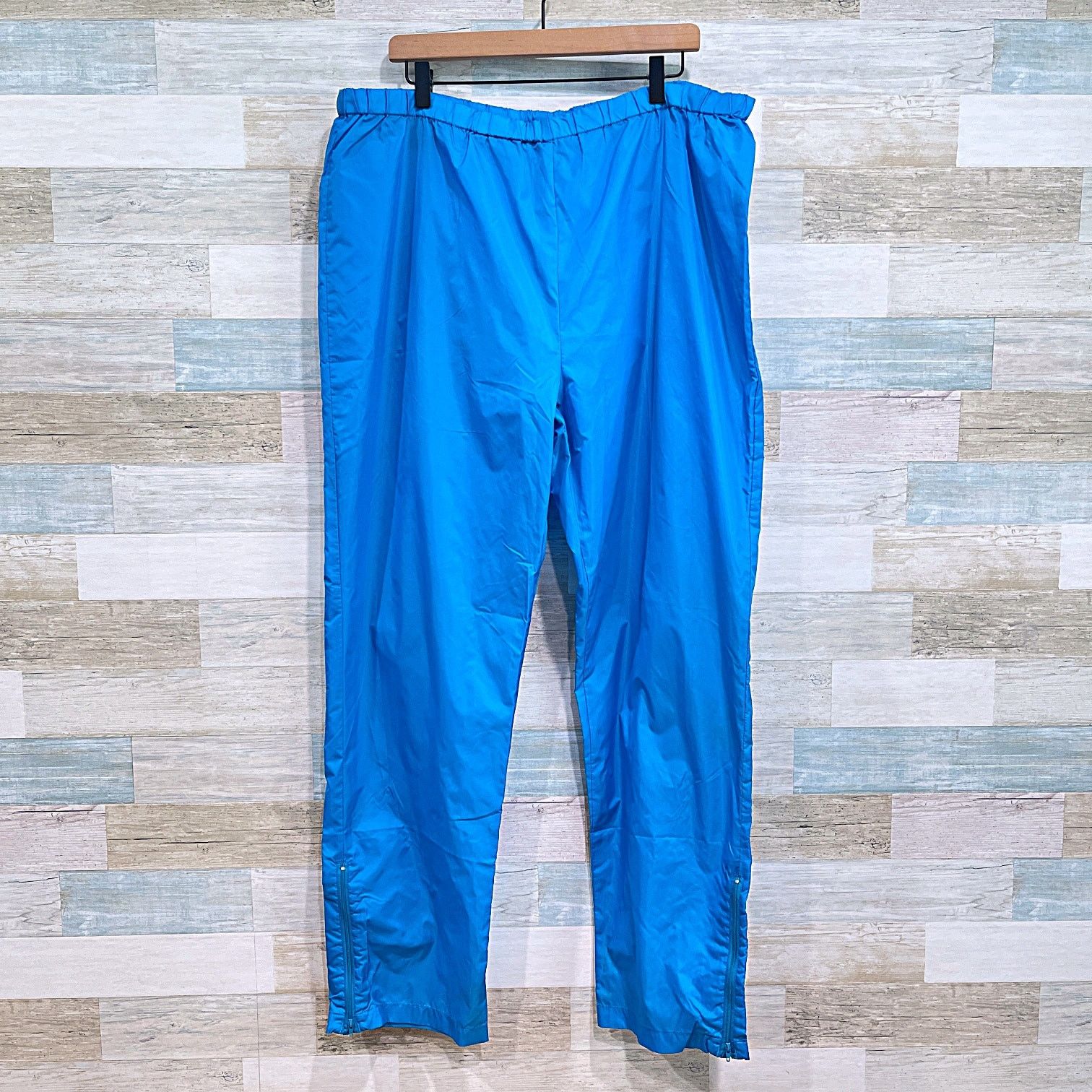 Lands' End Lands End Vintage 2 Piece Nylon Rain Tracksuit Set Blue Mens Size US XL / EU 56 / 4 - 7 Thumbnail