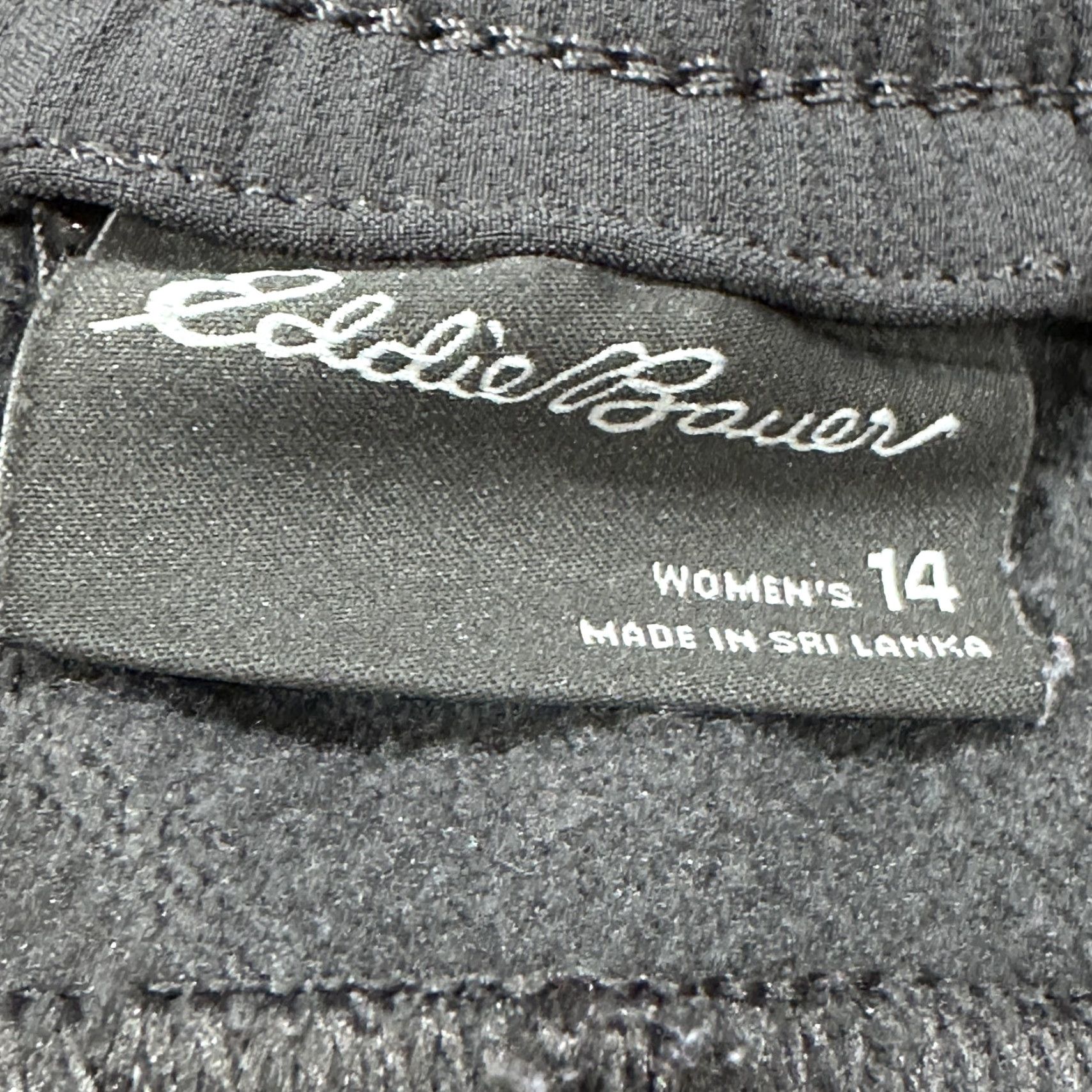 Eddie Bauer Eddie Bauer Pants Women Size 14 Gray Cargo Fleece Lined Pockets Outdoor Hiking Size 36" / US 14 / IT 50 - 3 Thumbnail