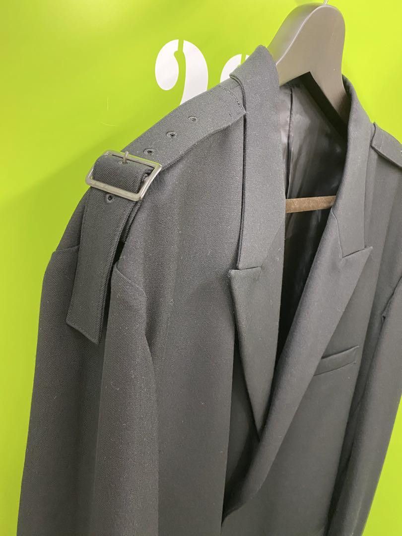 Yohji Yamamoto POUR HOMME 24ss jacket with shoulder belt HO-J74-534 Size US XL / EU 56 / 4 - 2 Thumbnail