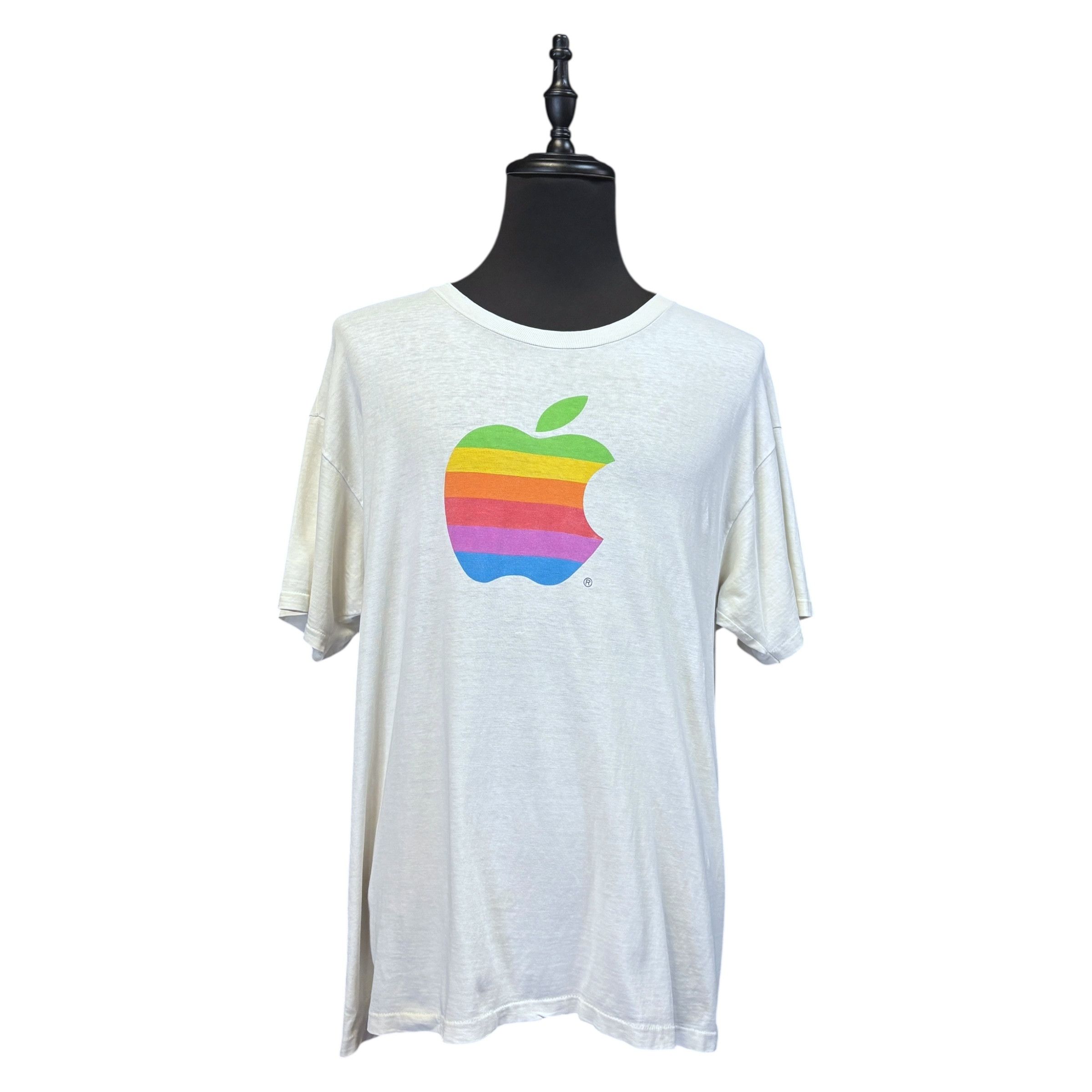Apple Apple 90s Rainbow Logo The Mac Zone Back Print Tee Size XL Size US XL / EU 56 / 4 - 1 Thumbnail
