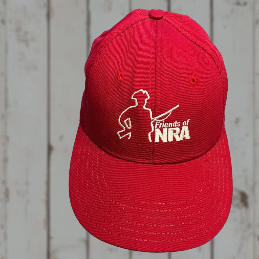 Vintage VINTAGE AmeriCap Friends of the NRA Ball Cap Red Six Panel Hat USA Baseball Cap Adjustab le Embroidered Men Theme NRA” Size ONE SIZE - 1 Thumbnail