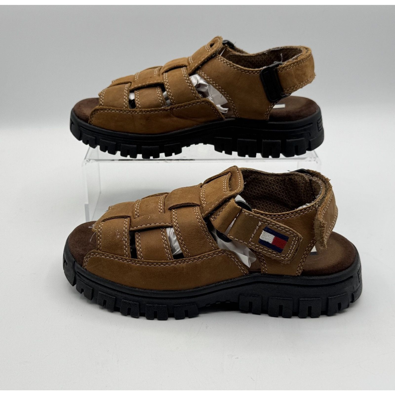 Tommy Hilfiger Tommy Hilfiger Kids Leather Fisherman Boys Sandal, Size 1M Size ONE SIZE - 3 Thumbnail