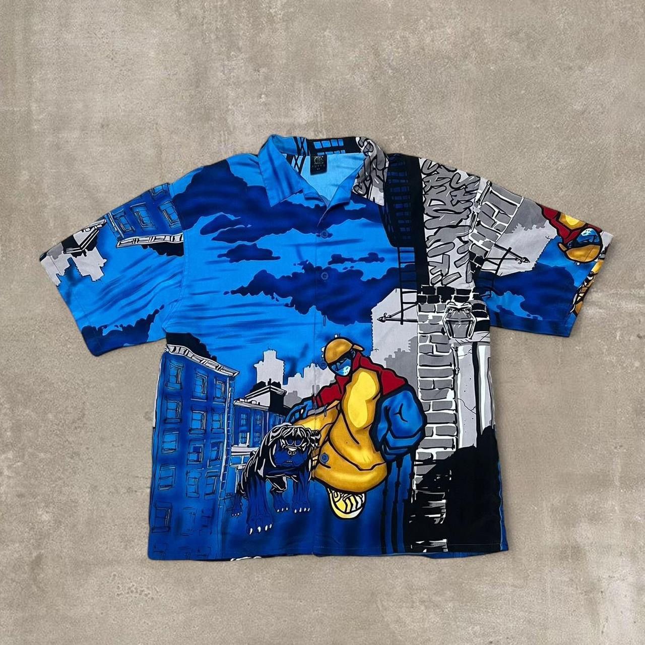 Other Rare Vintage Chite Hip Hop AOP Shirt Size US XL / EU 56 / 4 - 1 Thumbnail