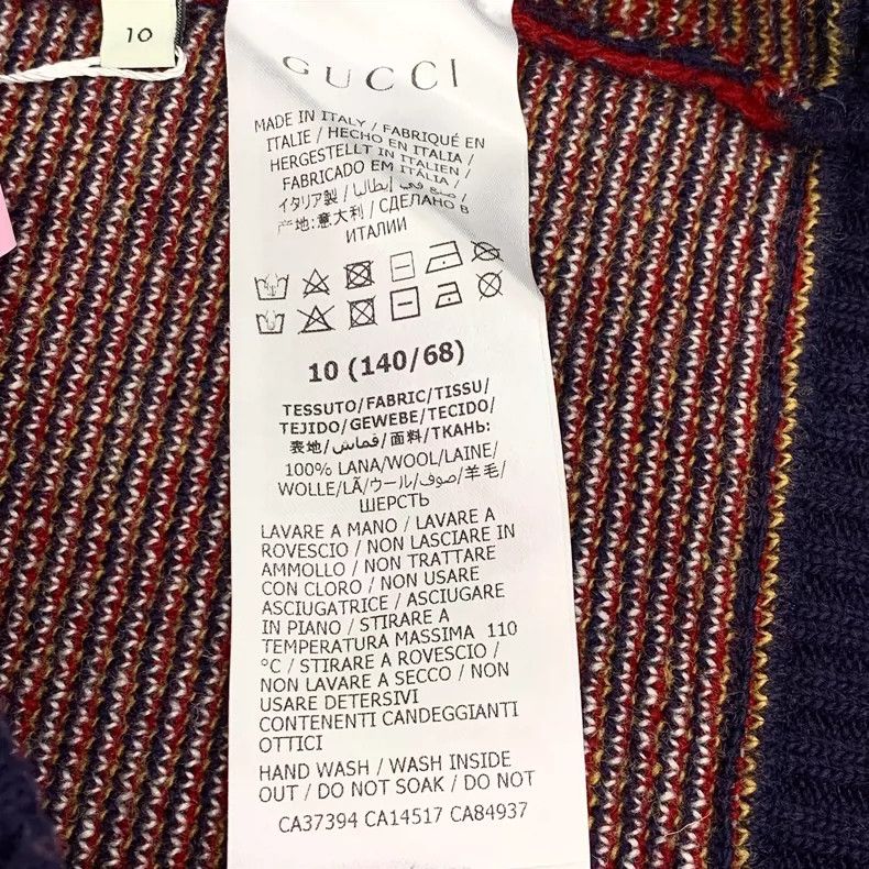 Gucci Gucci Size 10 Color-blocked striped pony inlaid wool V-nec Size US S / EU 44-46 / 1 - 6 Thumbnail