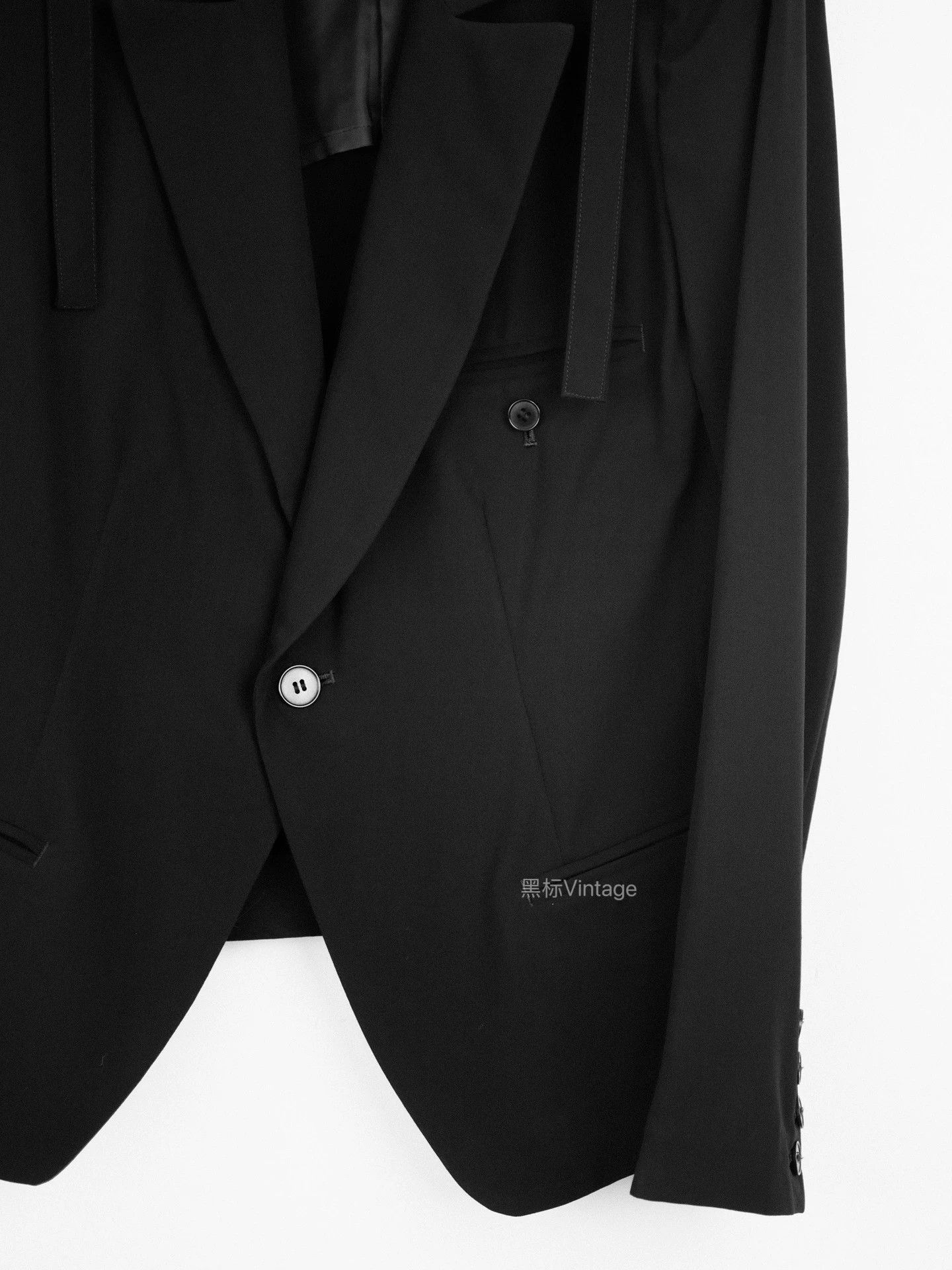 Yohji Yamamoto Yohji Yamamoto 09ss Vintage Red Line Epaulet Strap Jacket Size L / US 10 / IT 46 - 3 Thumbnail