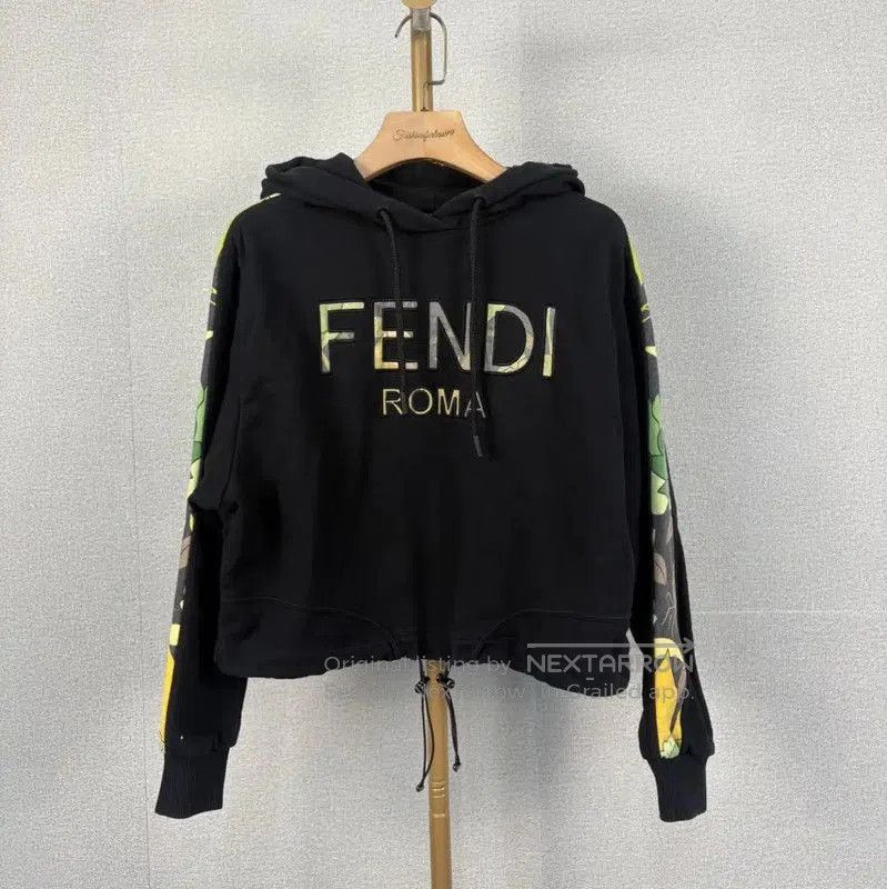 Fendi Fendi Black Cotton Spring Autumn Hoodie . Size XS / US 0-2 / IT 36-38 - 1 Thumbnail