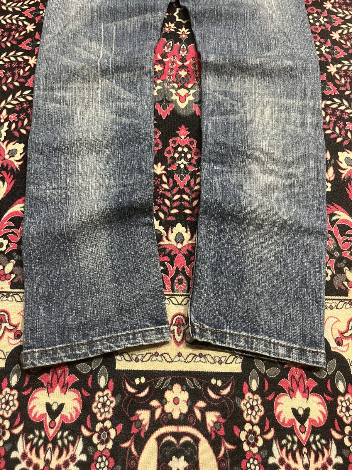 Japanese Brand Vintage Japanese Brand MCD Embroidered Slogan Sashiko Jeans Size US 30 / EU 46 - 14 Thumbnail