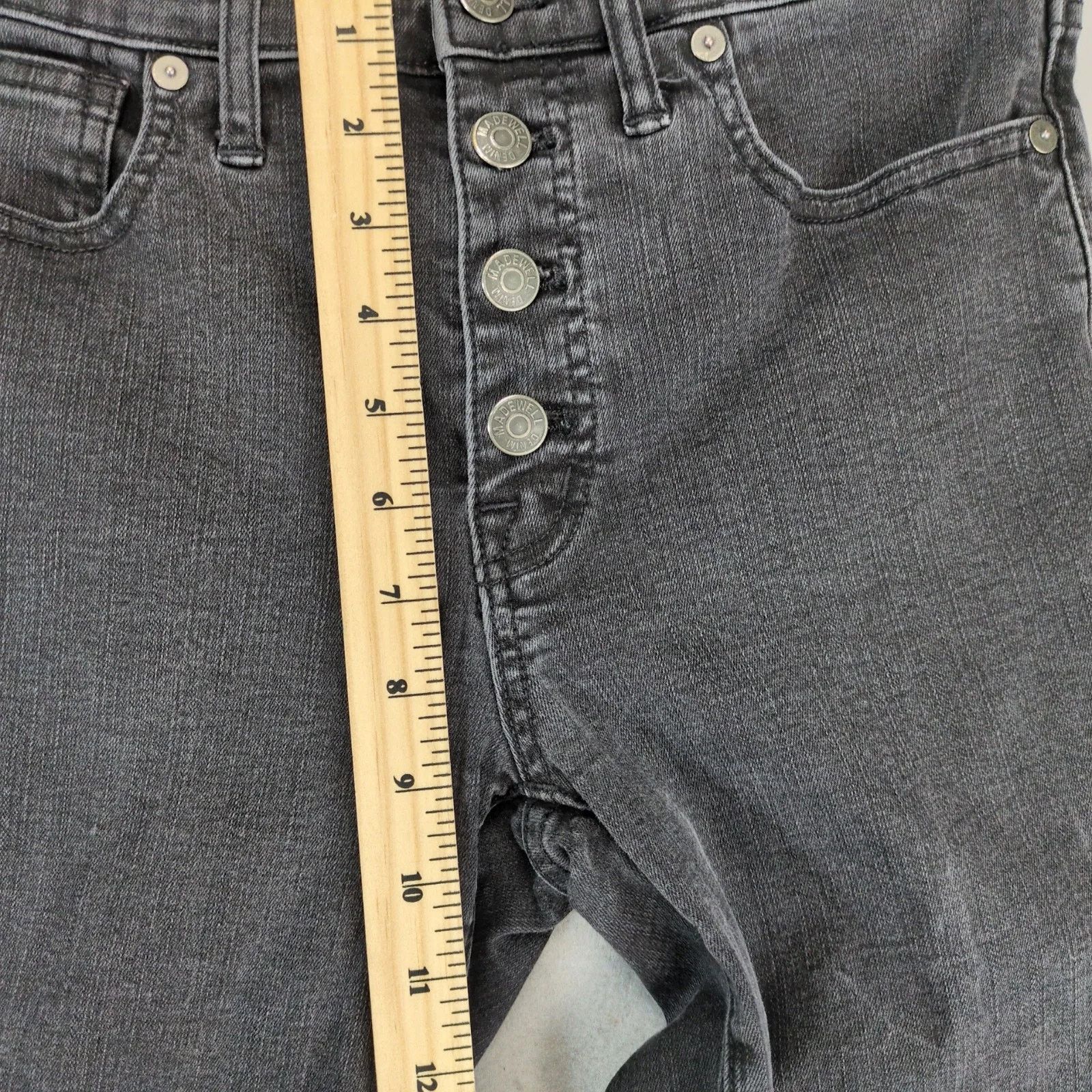 Madewell Madewell 9" High Rise Skinny Jeans Women's 28x27" Button Fly Size 28" / US 6 / IT 42 - 7 Thumbnail