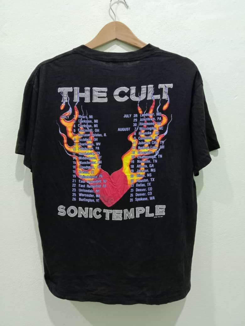 Band Tees × Vintage VINTAGE THE CULT SONIC TEMPLE 1989 BAND TEES Size US XL / EU 56 / 4 - 2 Thumbnail