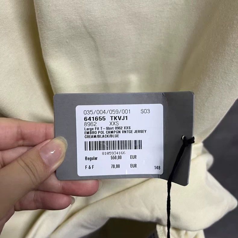 Balenciaga Balenciaga Beige letter print round neck short sleeve T-sh Size US XXS / EU 40 - 4 Thumbnail