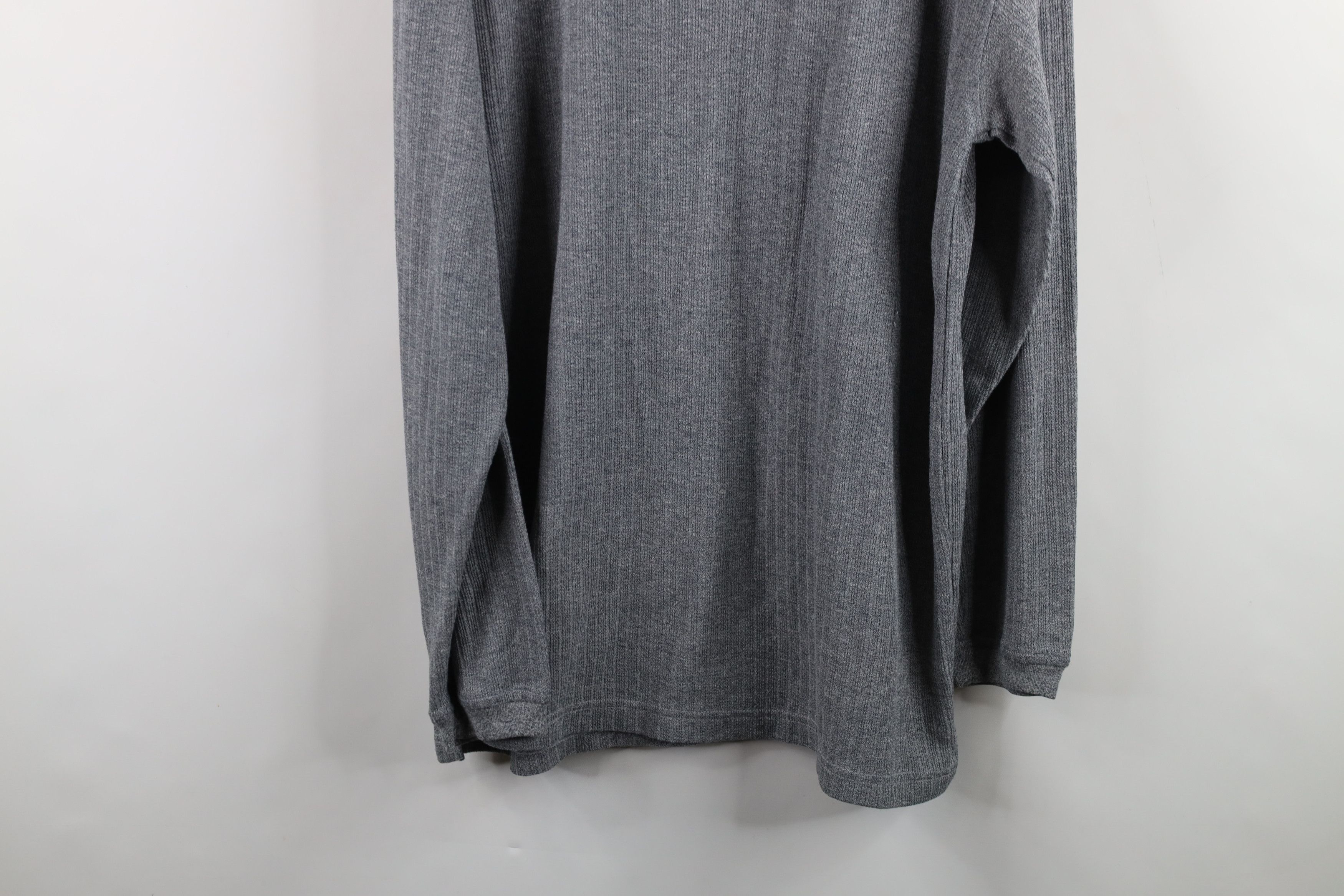 Vintage Vintage 90s Streetwear Ribbed Long Sleeve Henley T-Shirt Size US L / EU 52-54 / 3 - 13 Thumbnail