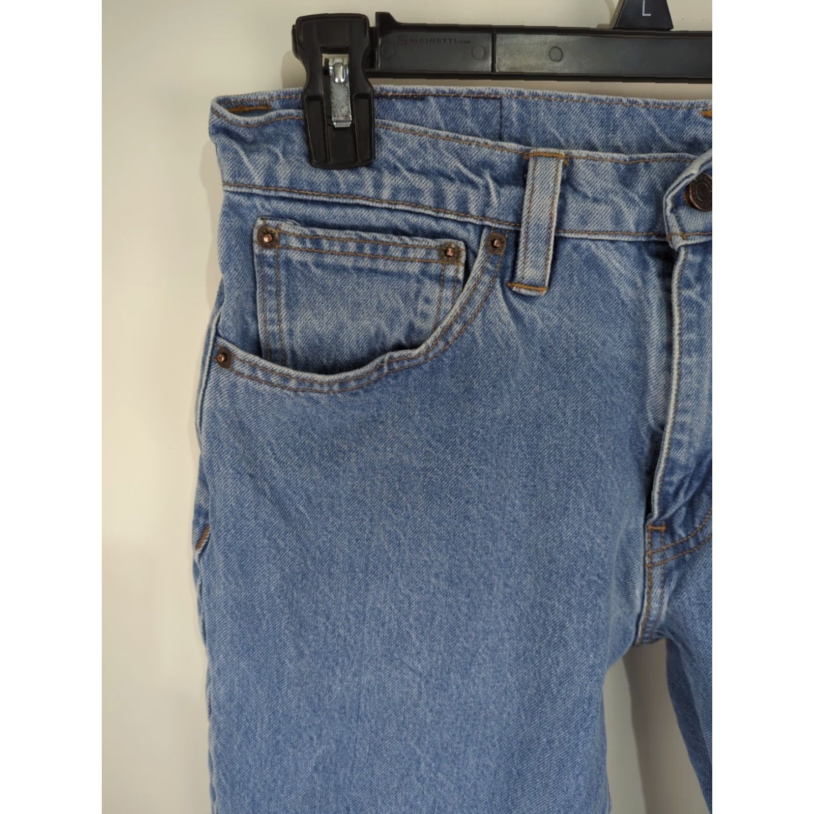 Vintage LEVIS BLACK LABEL 511 STRETCH DENIM BLUE JEANS MENS SIZE 32X32 BIG E Size US 32 / EU 48 - 3 Thumbnail