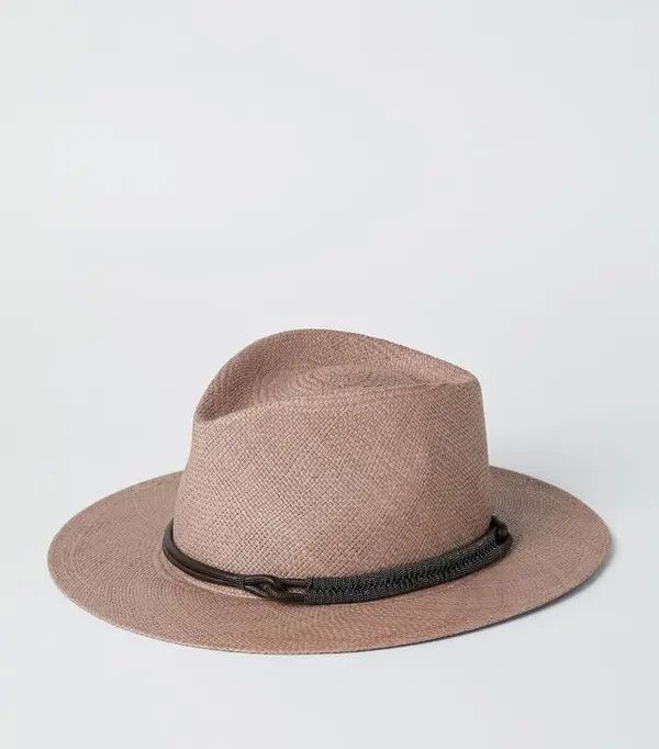 Brunello Cucinelli o1la1rc1a0425 Size: OS/Lady Cap in Brown Size ONE SIZE - 2 Thumbnail