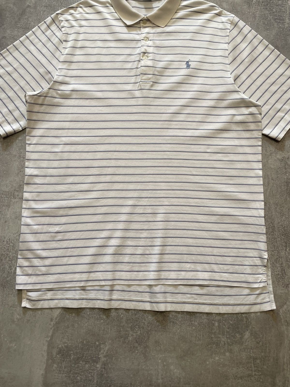 Polo Ralph Lauren Vintage Polo Ralph Lauren Striped Polo Shirt Size L Size US L / EU 52-54 / 3 - 3 Thumbnail
