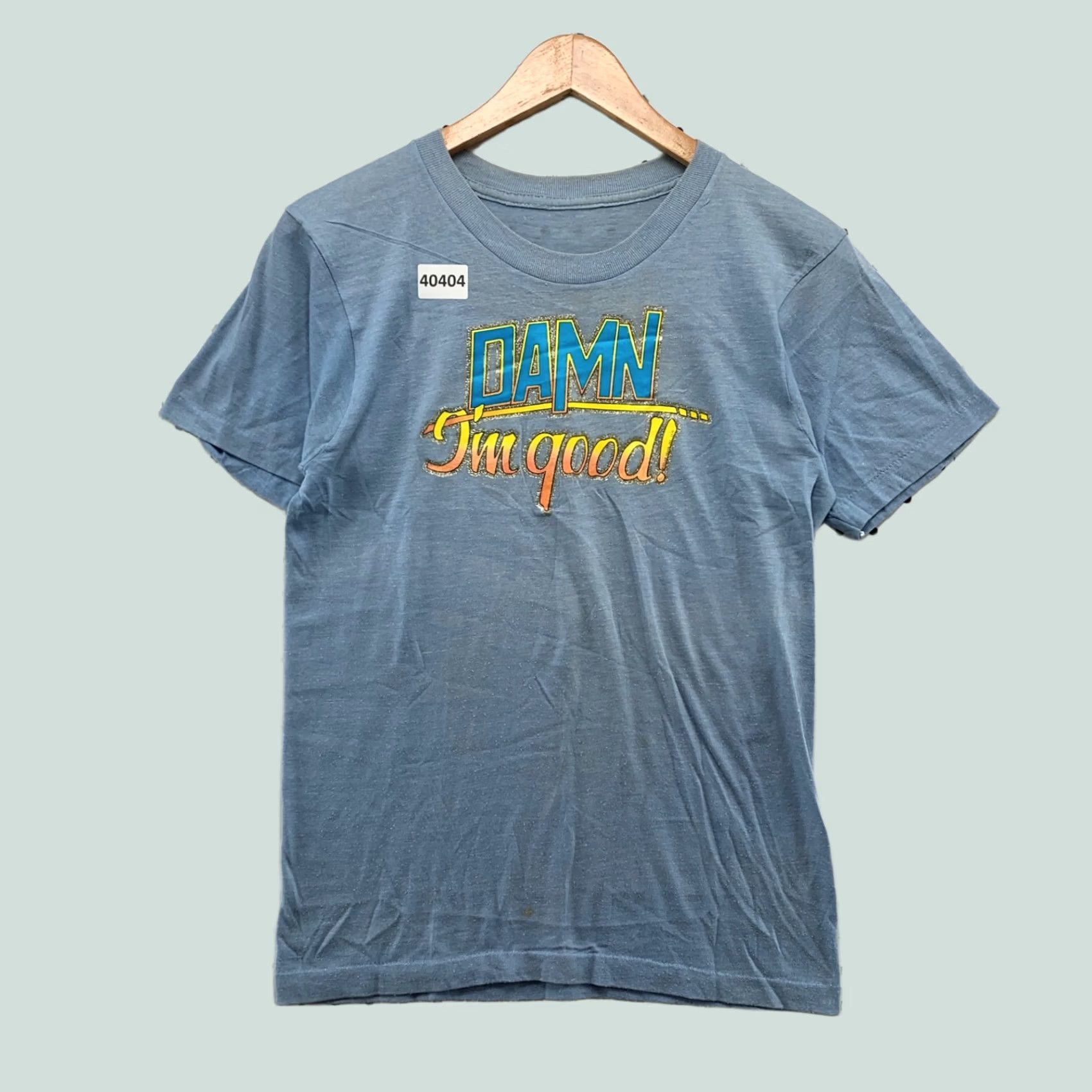 Vintage VINTAGE Damn I Good Shirt Mens Small Blue Single Stitch Made USA 70s VTG 70s Shirt Mens Small Blue Size US S / EU 44-46 / 1 - 1 Thumbnail