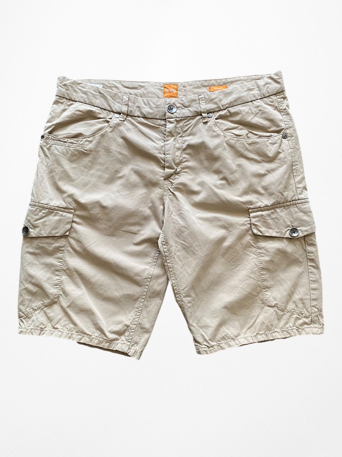 Hugo Boss Hugo Boss Orange regular fit Cargo military shorts Grailed