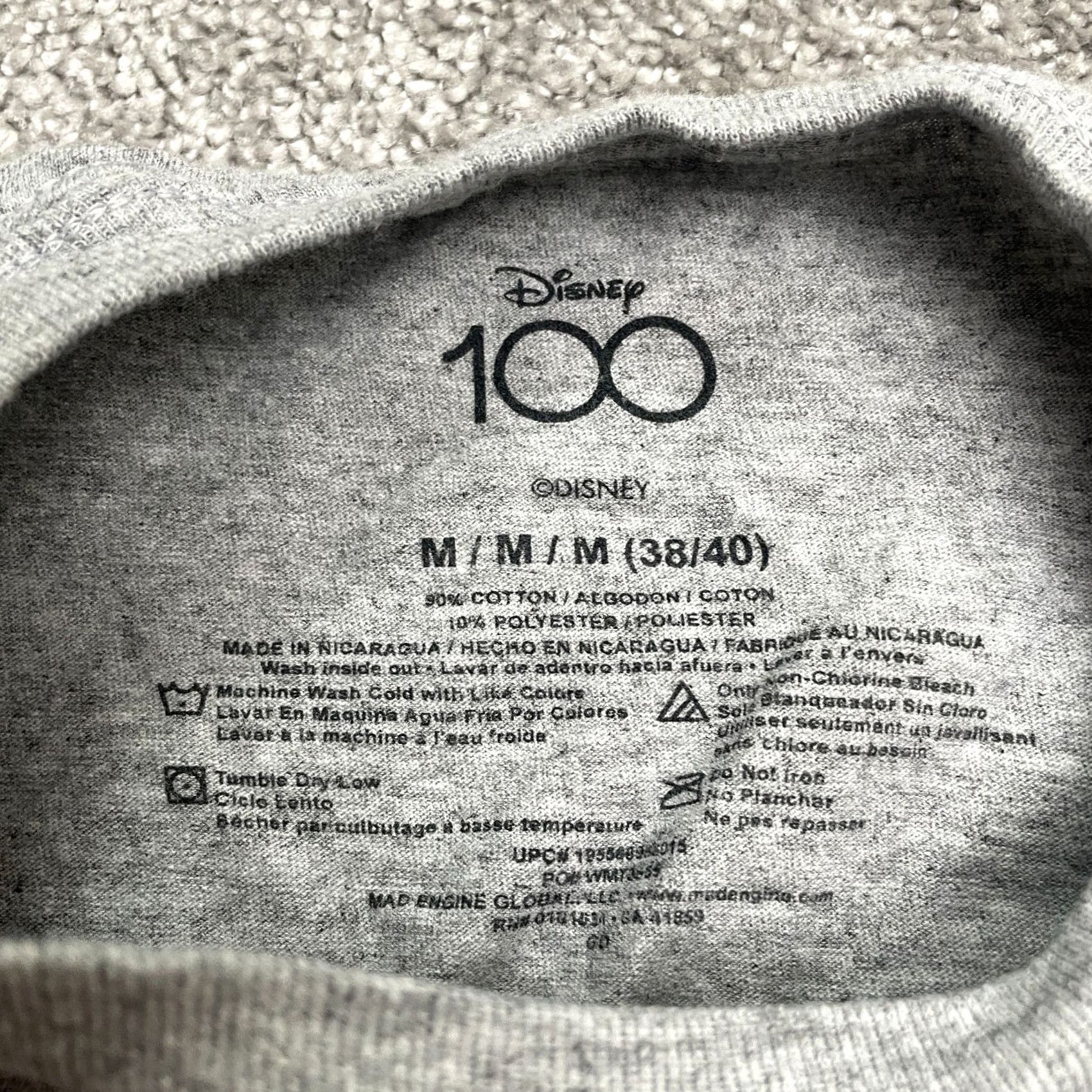 Disney Disney Mickey Mouse Graphic T-Shirt Women M Gray Crew Neck Short Sleeve Tee Size M / US 6-8 / IT 42-44 - 4 Thumbnail