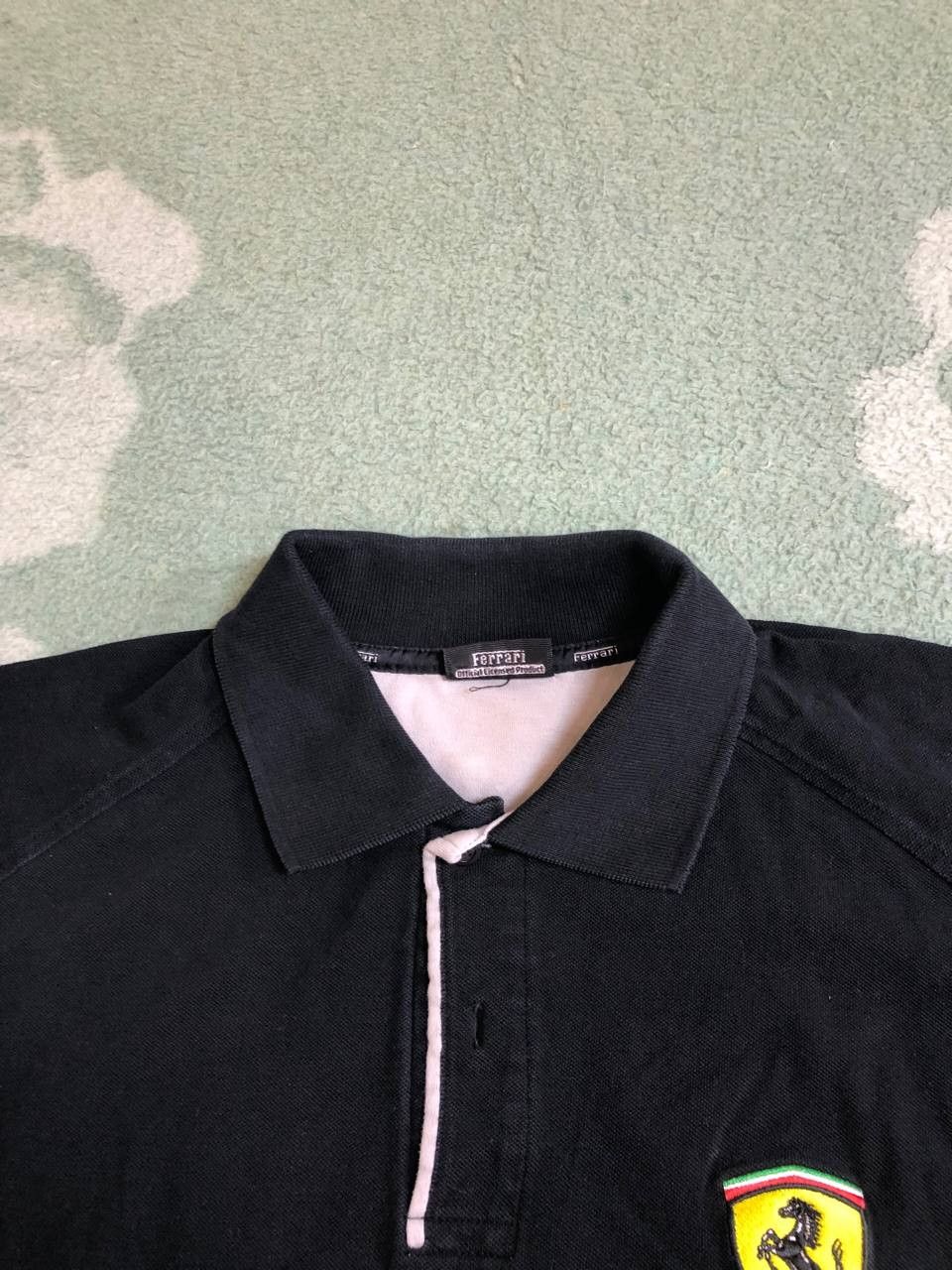 Ferrari Ferrari 1998 Vintage Polo T-Shirt Official Licensed Black Size US L / EU 52-54 / 3 - 14 Thumbnail